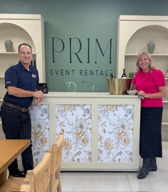 Look who stopped by the Prim showroom yesterday! 🤍

Tony Conant, CEO of the American Rental Association, came to see the collection, and Prim&rsquo;s President, Maureen, gave the grand tour. We&rsquo;re proud ARA members, so having our industry&rsqu