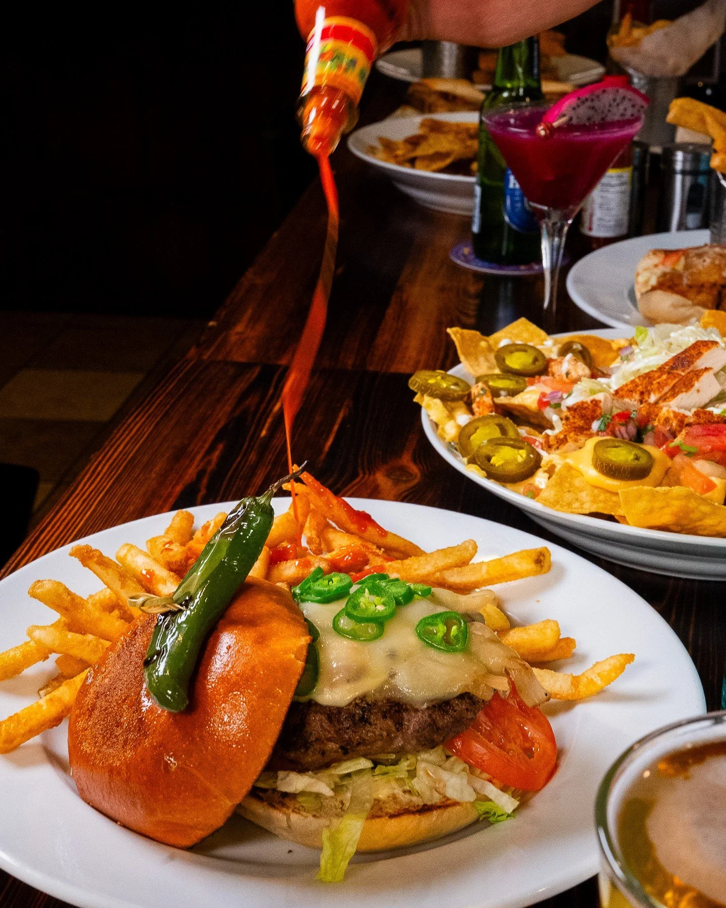 Feeling saucy? 😏🌶️ Pair it with an ice-cold draft or killer cocktail, and you&rsquo;ve got yourself a winning lineup.
