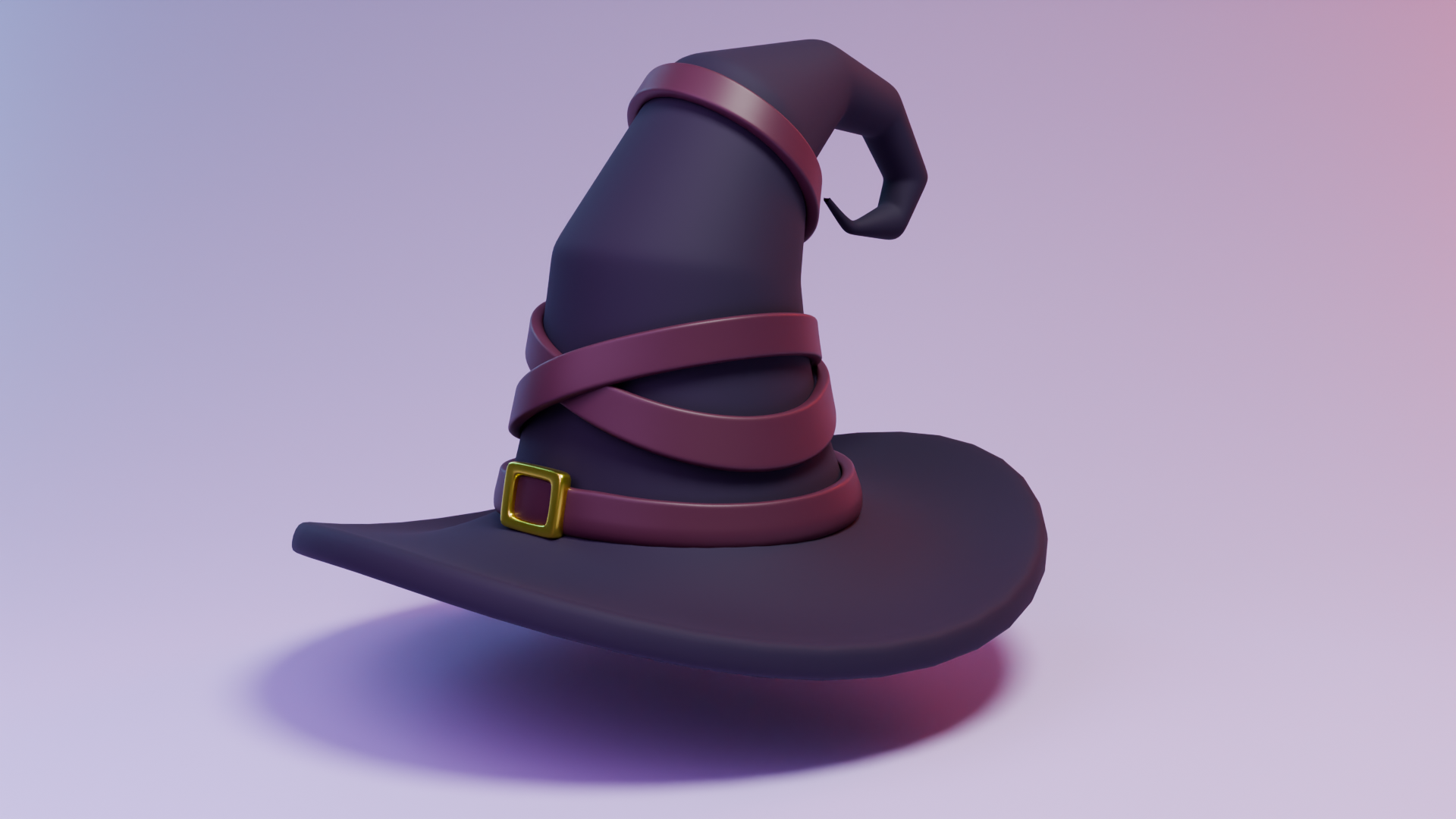 Image of a 3D rendered magic hat