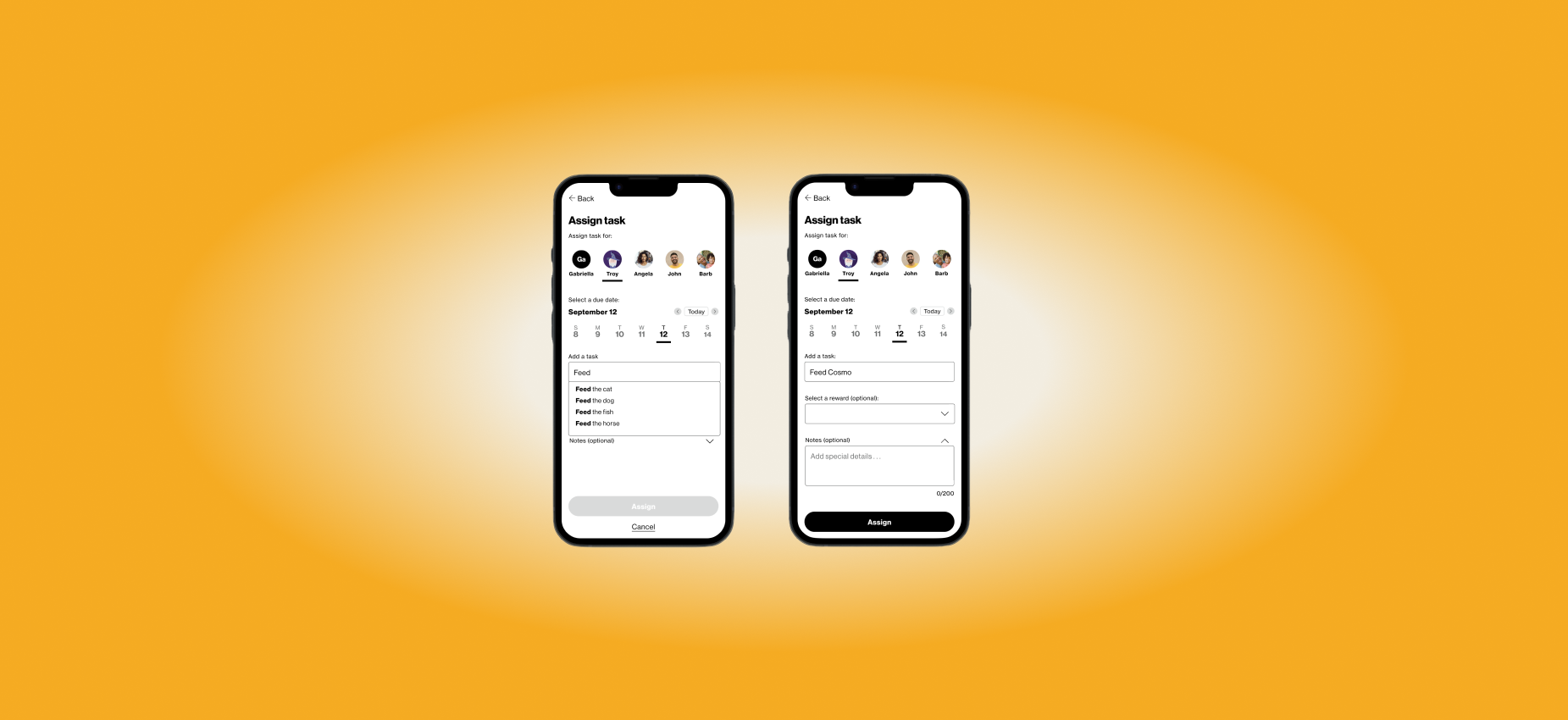 Banner image of screens produced during the Tasks and Rewards Project.