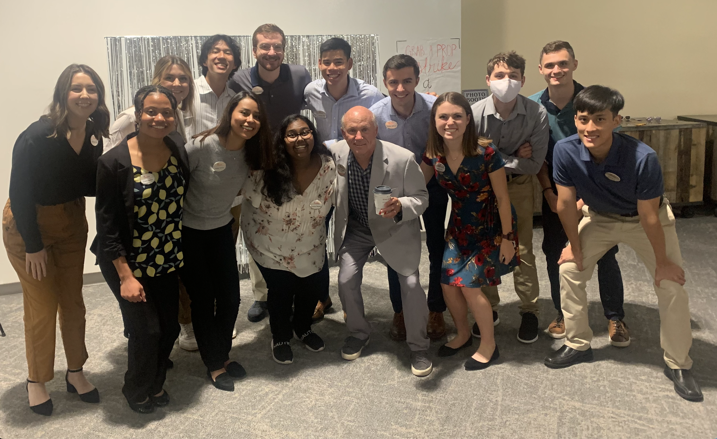 Image of intern group photo with Chick-fil-A CEO
