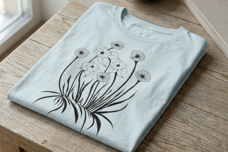 Unisex t-shirt Pale Blue-Daisy