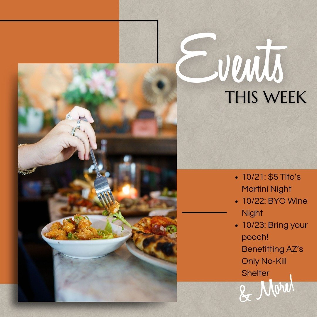 Ten years together. It's kind of a big deal! 🙌 Continue our 10th anniversary celebration with us this week with events happening EVERY DAY at our DC Ranch location. Tell us which event sounds the best in the comments below! 🥗