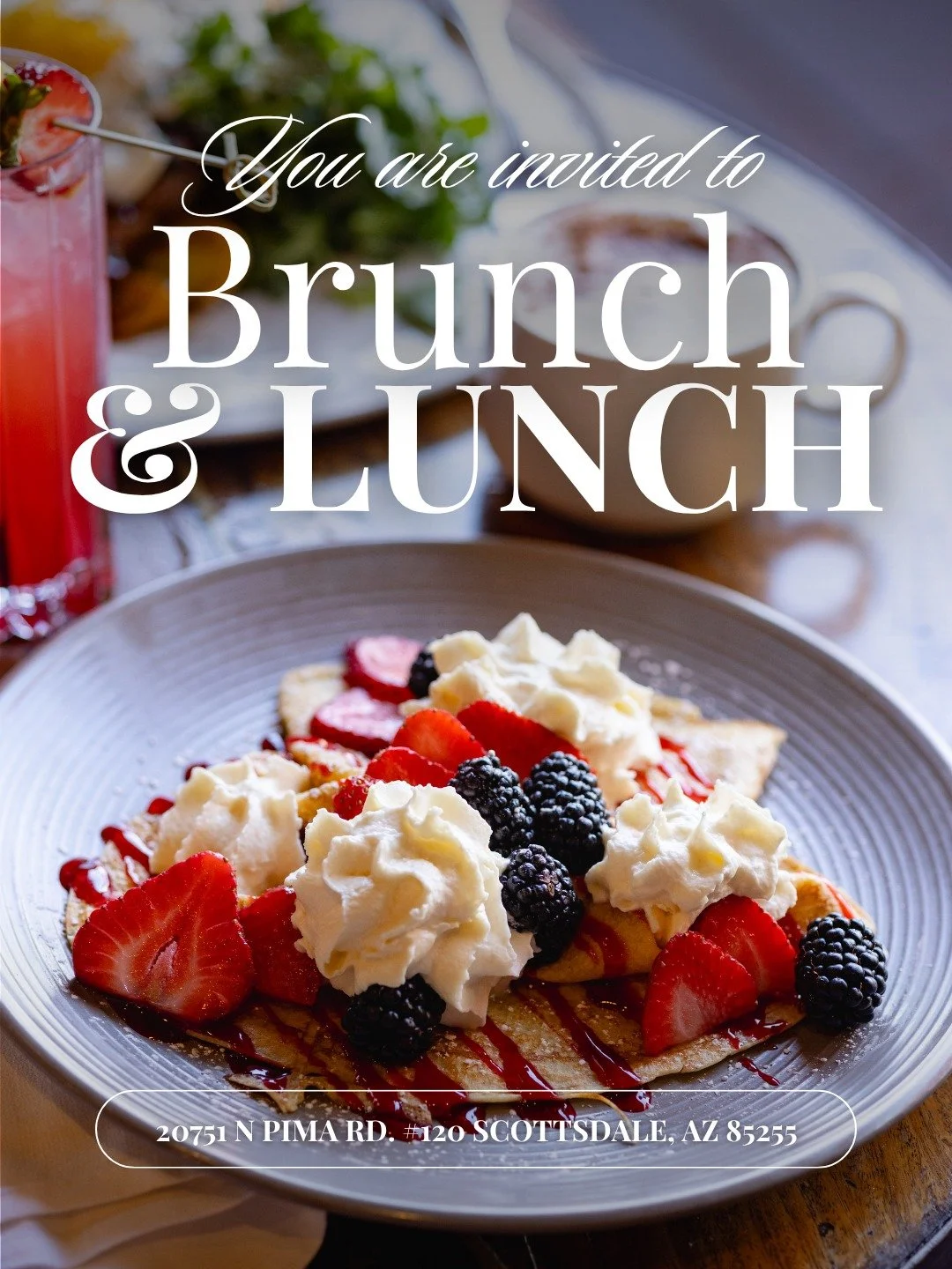 Brunch, but make it sweet. 🍓✨

Delicate crepes topped with fresh berries and a dusting of powdered sugar &mdash; the kind of brunch moment worth slowing down for at @thelivingroomdvranch.

#BrunchVibes #SweetBrunch #CrepeCravings #DVRanch