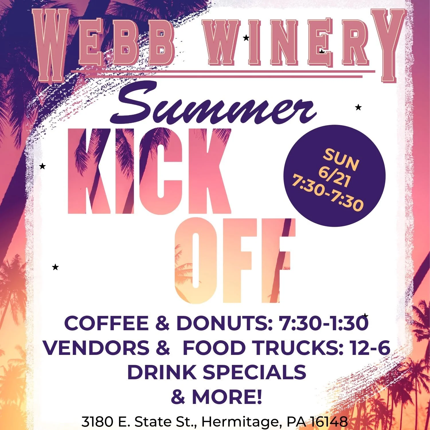 Summer Kickoff @ Webb Winery