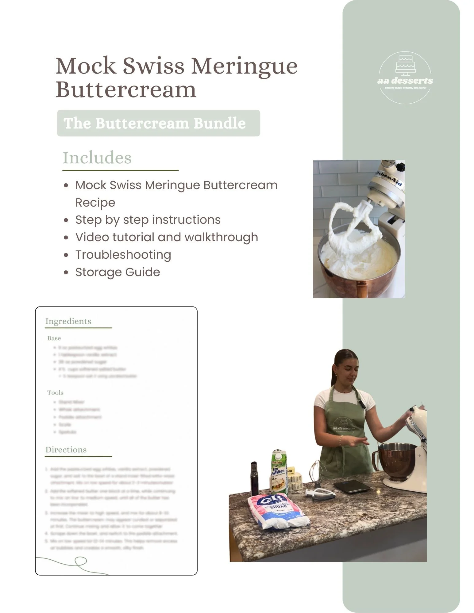 Buttercream Recipe & Video Tutorial Bundle