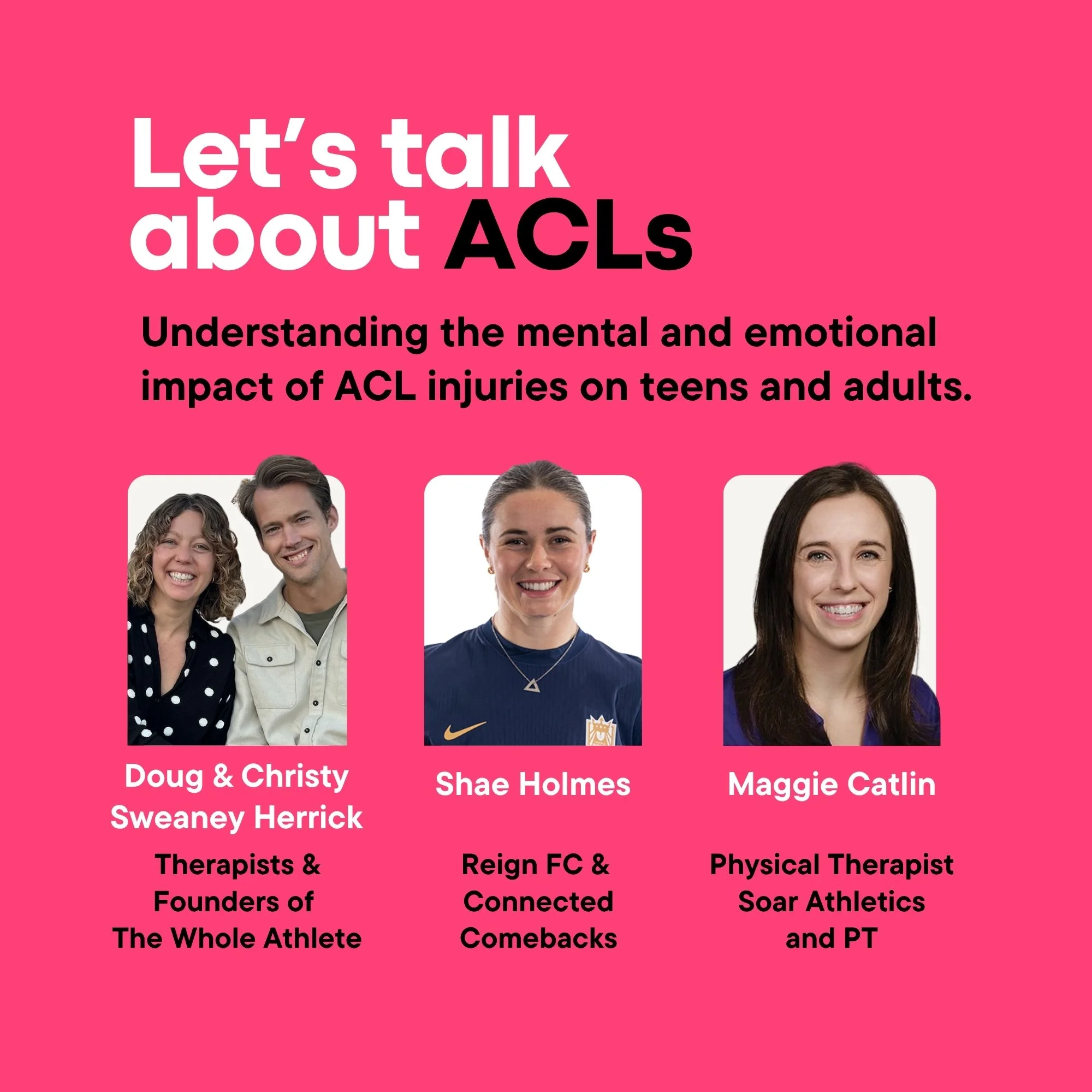 Lets Talk About ACLs: A Free Panel Discussion
