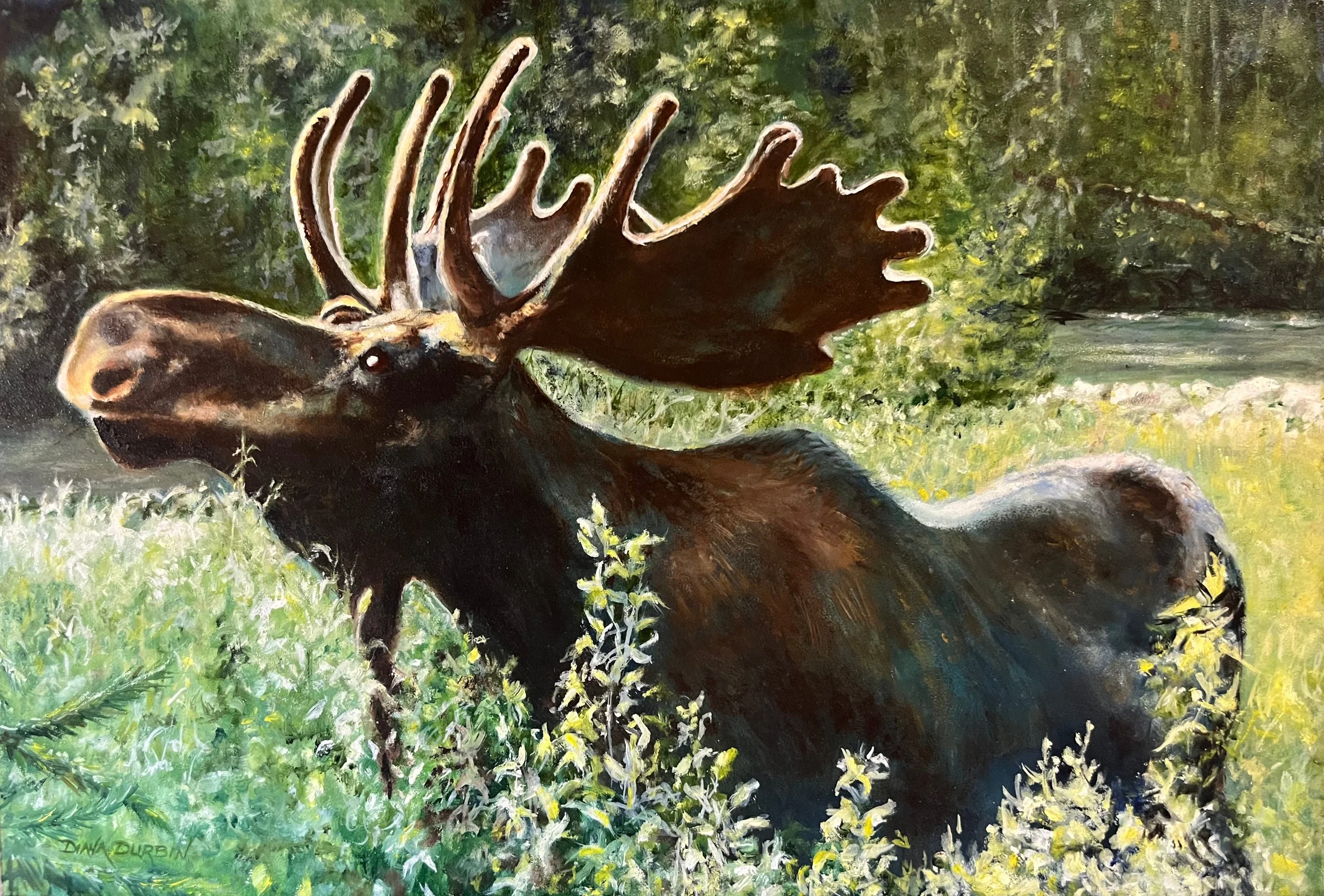 Diana Durbin, Grazing in the Lamar.jpg