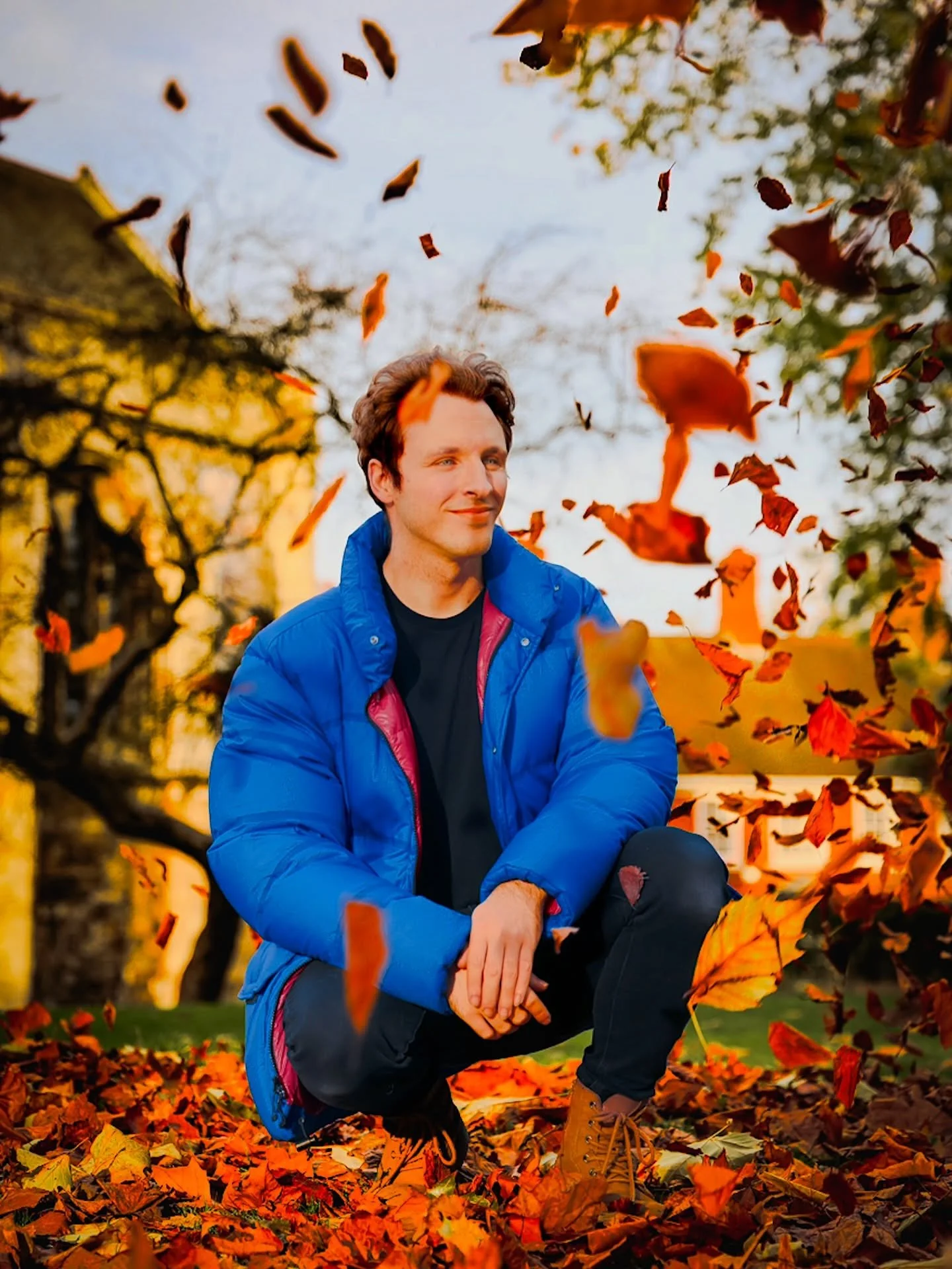 A cinematic autumn shot with @nathanwillomate #portraitphotography #autmn #portrait #photoshoot #york #yorkshirephotographer