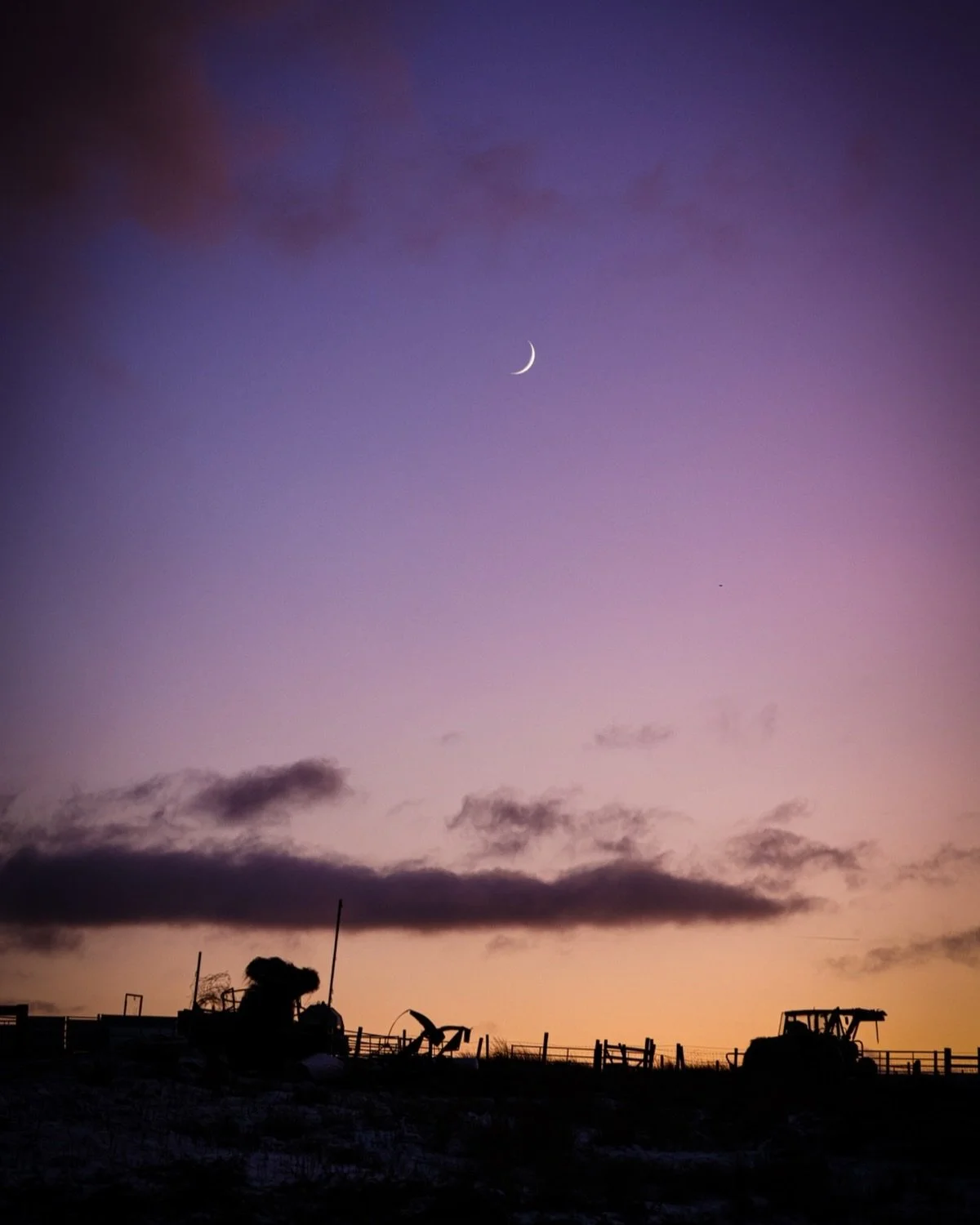 Something about this that is so peaceful #nightphotography #moon #landscape