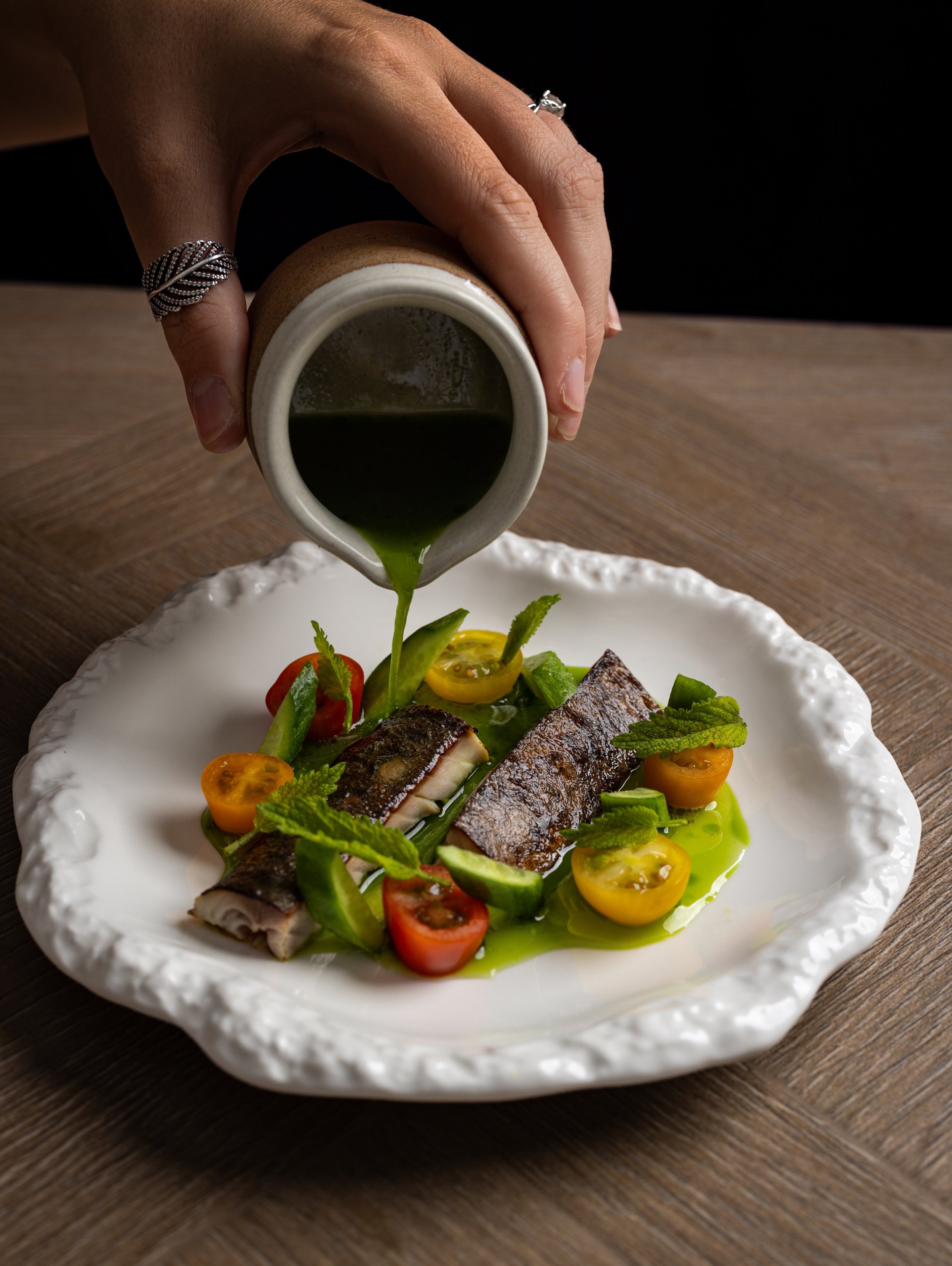 Something vibrant colours popping through brining some freshness to this plate of mackerel #foodphotography #leeds #york #yorkshire #foodphotographer