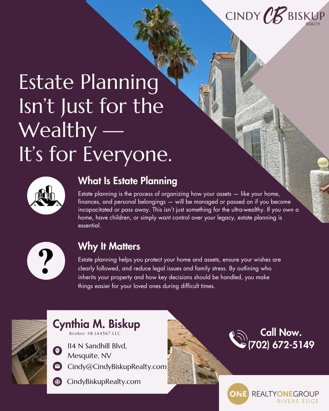 🏡 Estate Planning Isn&rsquo;t Just for the Wealthy &mdash; It&rsquo;s for Everyone.
Whether you own a home, have a family, or simply want to ensure your wishes are honored, estate planning gives you the control and protection your loved ones deserve