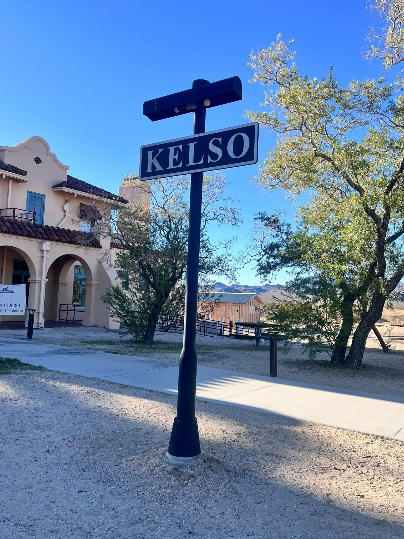 Thursday I drove to Twentynine Palms for my both my grandsons last SXS race and went through Kelso an old WW2 railroad town. The only thing left is the old train station. It was closed for renovation but was so cool to see. I walked around and took i
