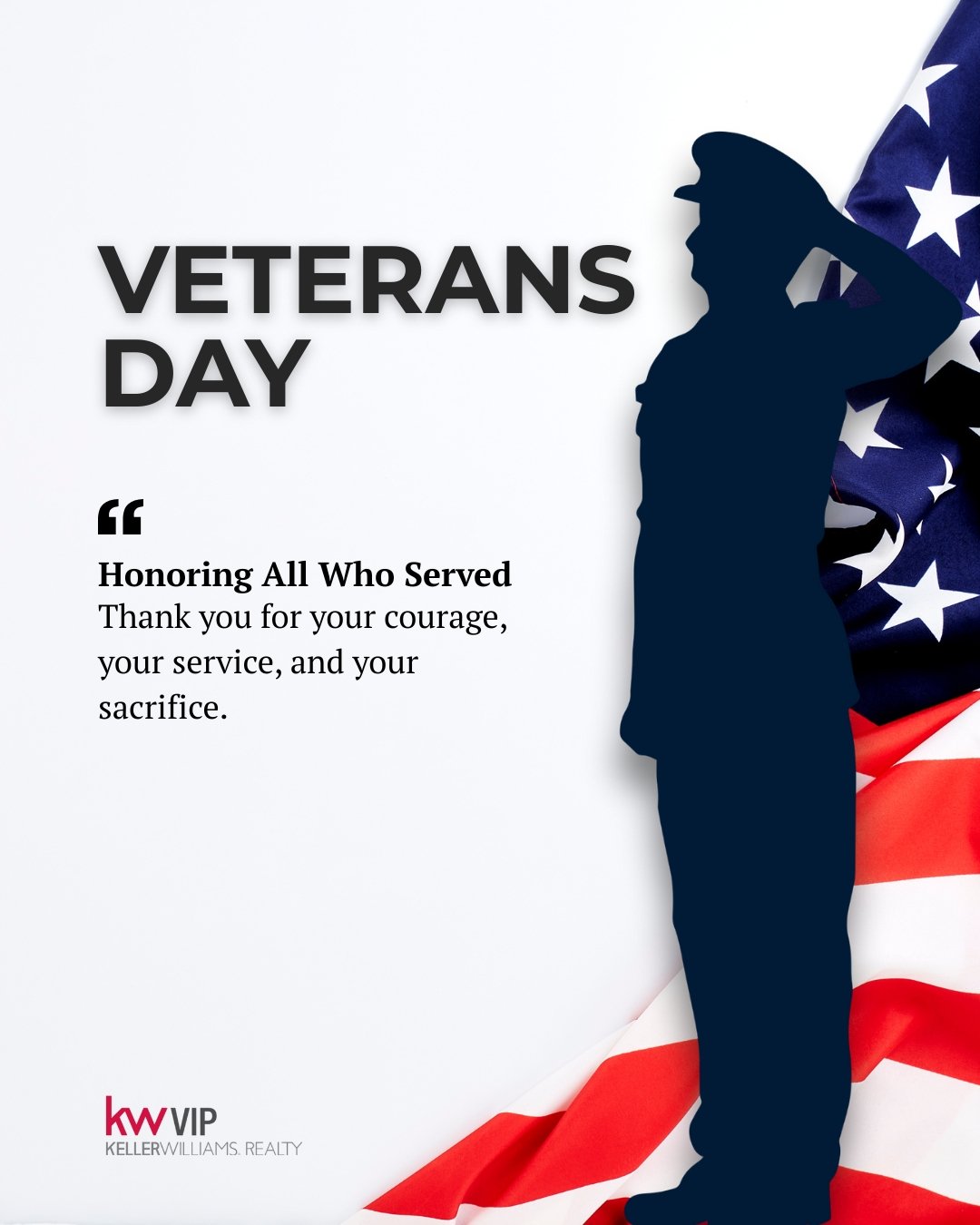 Today, we pause to honor the brave men and women who have dedicated their lives to protecting our freedom. Your courage, service, and sacrifice will never be forgotten.

Thank you for serving our nation with strength and pride.