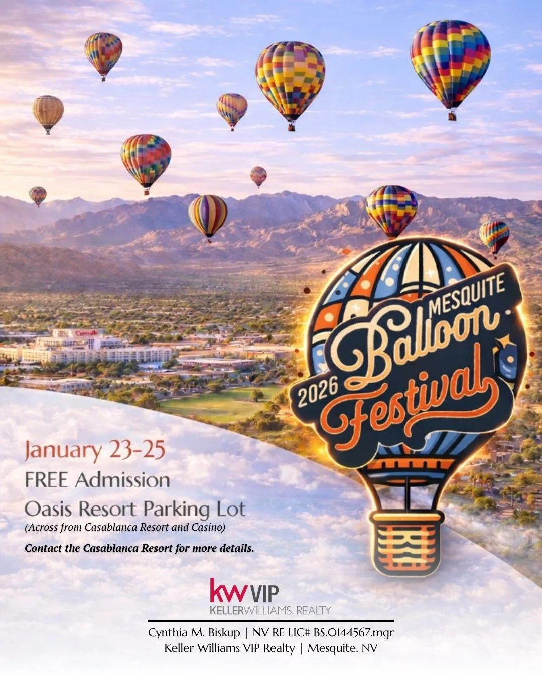 Community Spotlight ✨

Moments like this are what make Mesquite special. From colorful hot air balloons filling the sky to community events that bring neighbors together, Mesquite continues to shine as a place where lifestyle and connection matter.

