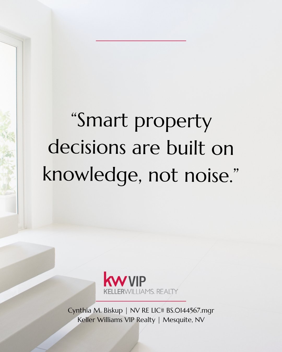 It&rsquo;s easy to get caught up in opinions and headlines. Smart real estate decisions are grounded in facts, local insight, and experience. A steady mindset goes a long way.

If you&rsquo;re looking for clear, local guidance, connect with the KW VI