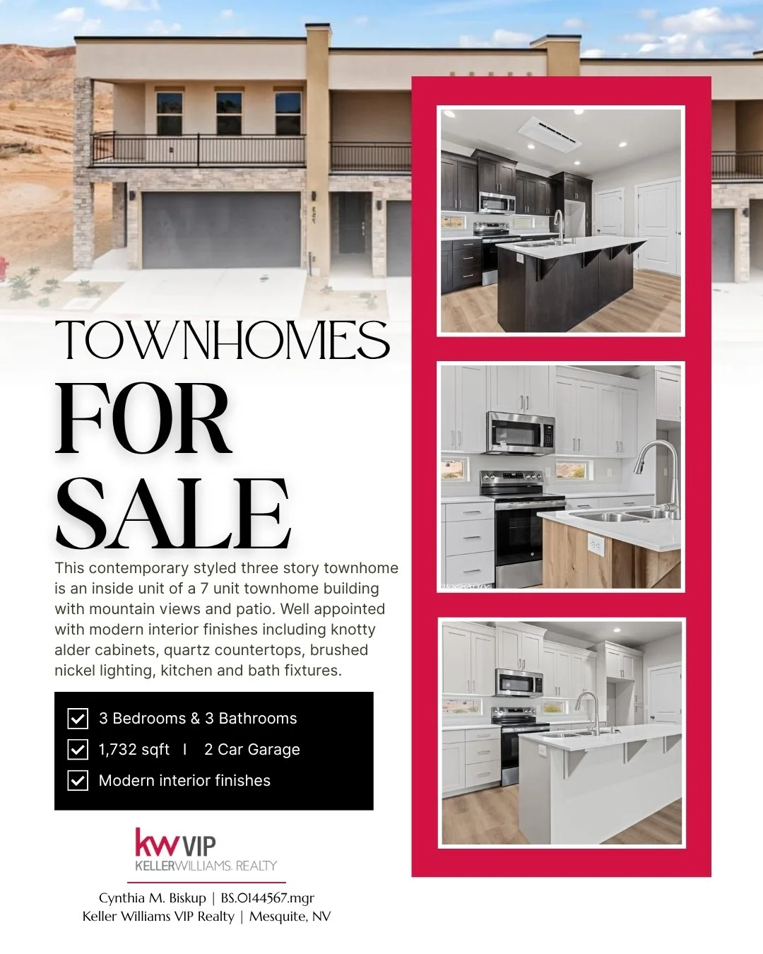 𝐒𝐭𝐢𝐥𝐥 𝐫𝐞𝐧𝐭𝐢𝐧𝐠? 𝐓𝐡𝐢𝐬 𝐜𝐨𝐮𝐥𝐝 𝐛𝐞 𝐲𝐨𝐮𝐫 𝐬𝐢𝐠𝐧 𝐭𝐨 𝐨𝐰𝐧!

Step into this newly built 3-bedroom, 3-bathroom townhome designed for comfort, space, and modern living. With quartz countertops, knotty alder cabinetry, and a spaci