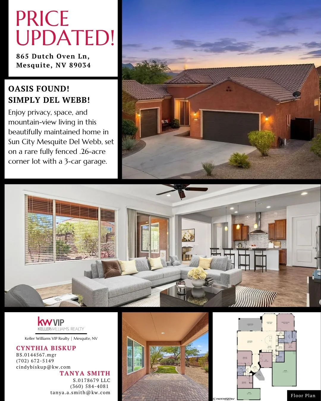 Some homes give you more than just square footage, they give you space to truly enjoy everyday life.

This beautifully maintained Mesquite home offers the kind of comfort that&rsquo;s hard to find: peaceful surroundings, thoughtful design, and the pe