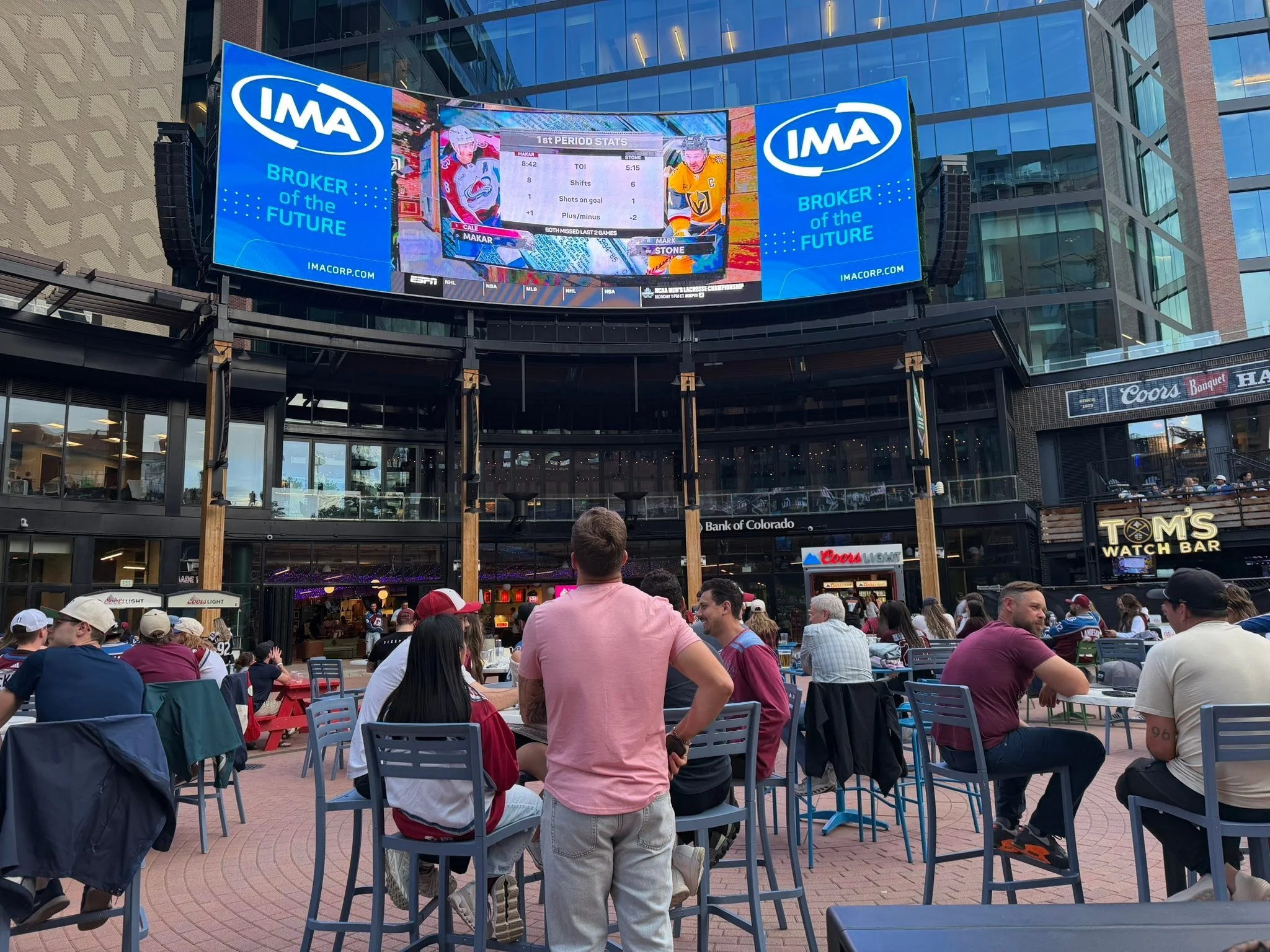 Golden Knights Avalanche watch game in Denver. Let&rsquo;s score some points Golden Knights 💛🖤
