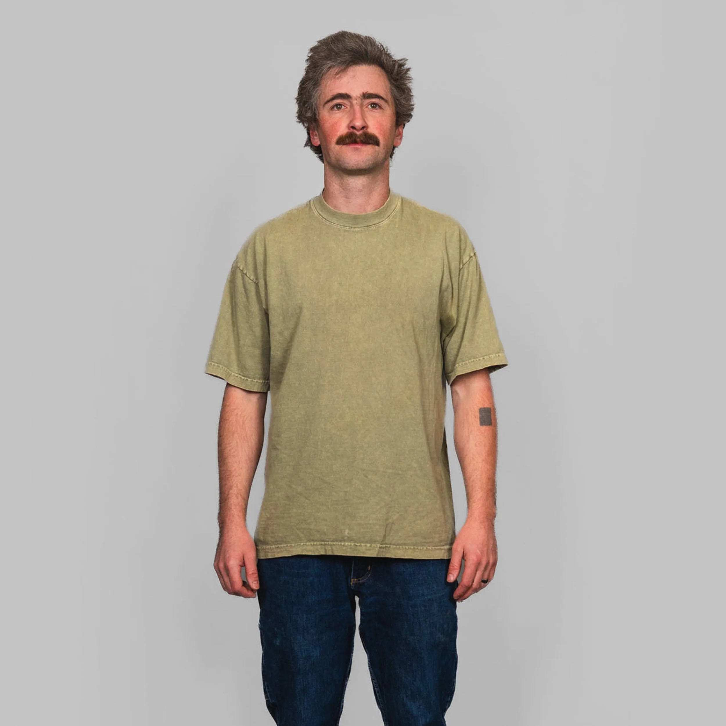 LA Apparel - 6.5OZ GARMENT DYE CREW NECK T-SHIRT - 1801