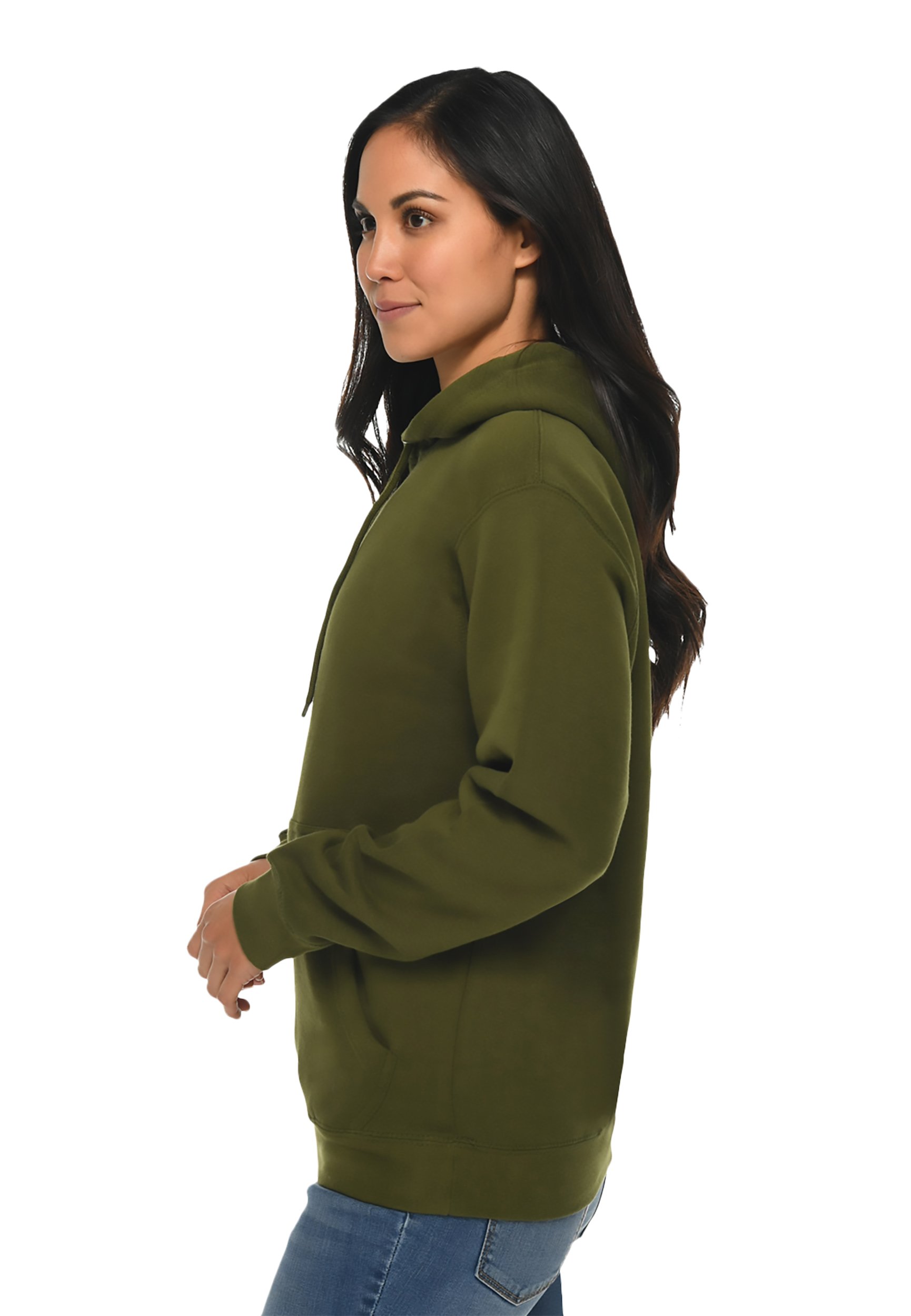 Lane-Seven-LS14001-W-Premium-Pullover-Hoodie-Army-Green-Side.jpg