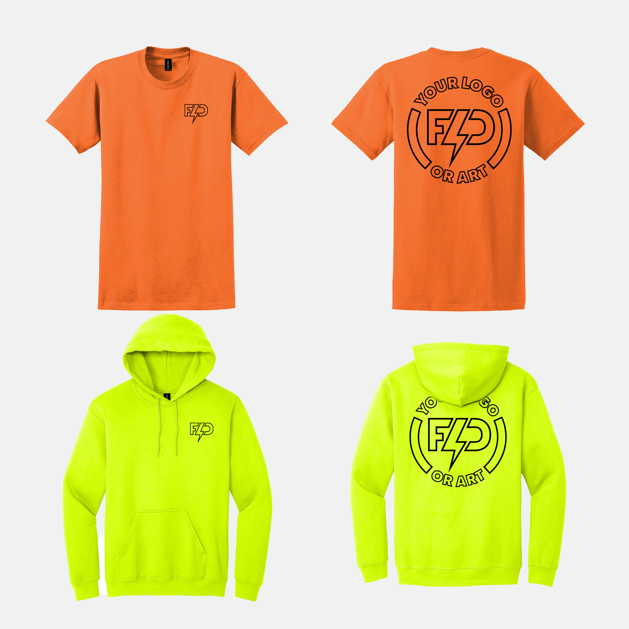 24 Tees + 24 Hoodies - Gildan