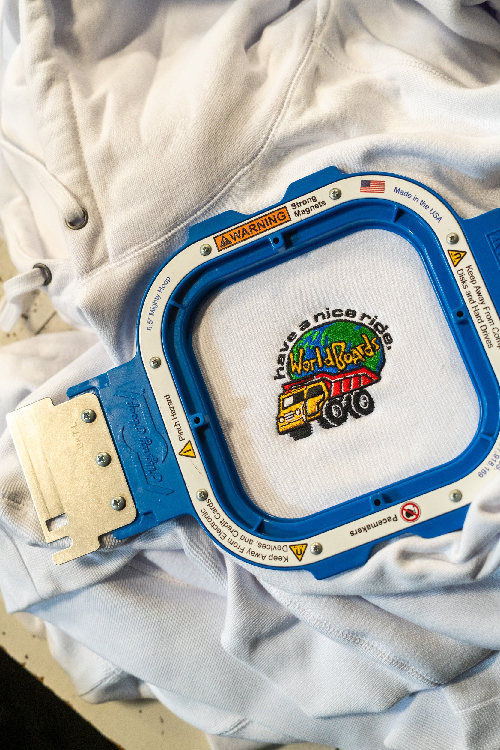 World Boards - Dumptruck Embroidery