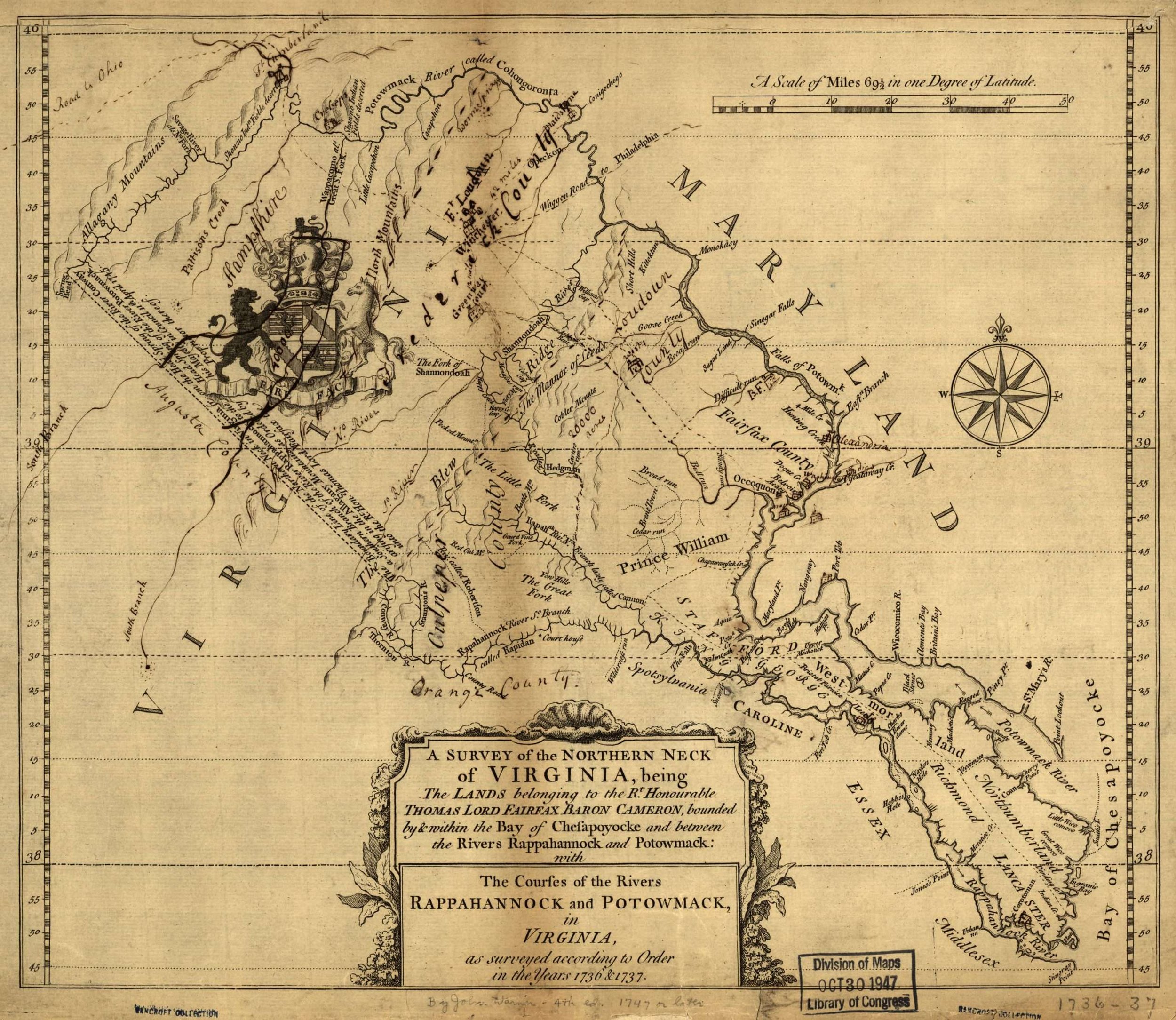 A Survey of the Northern Neck of Virginia