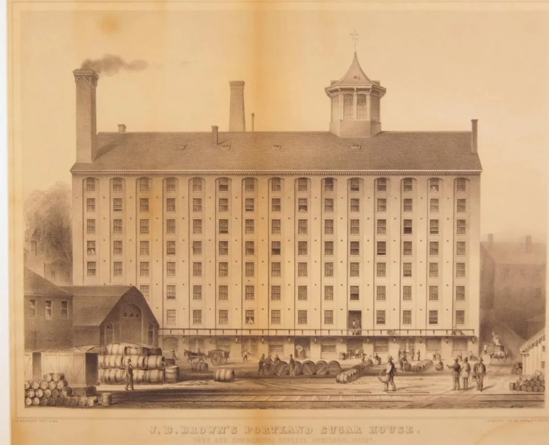 J.B. Brown's Portland Sugar House, Portland, ca. 1850