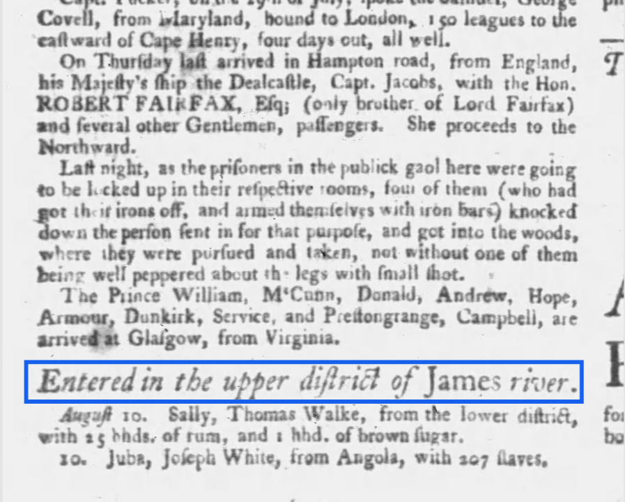 The Virginia Gazette - August 25, 1768