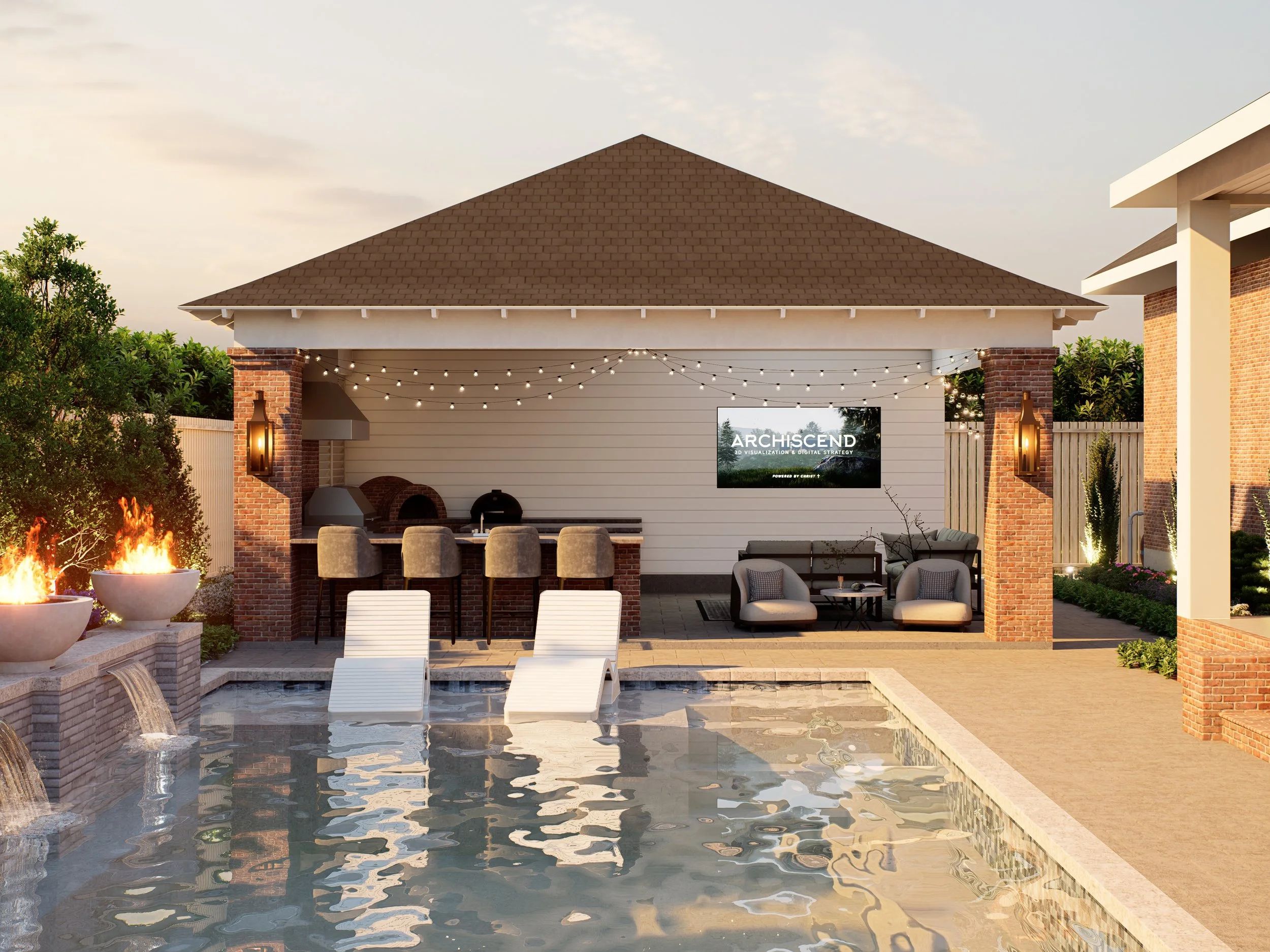 Verneuil Pool Pavillion - Kenner, LA