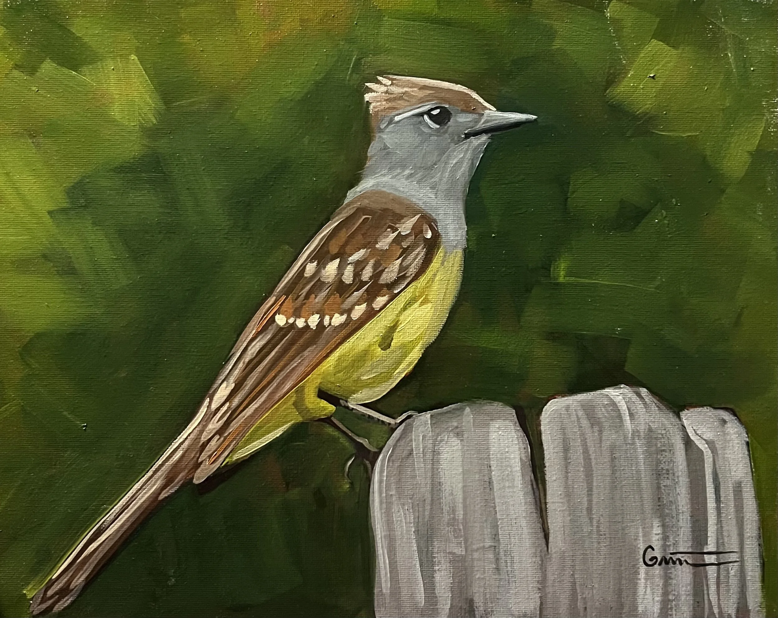 Great Crested Flycatcher 11x14