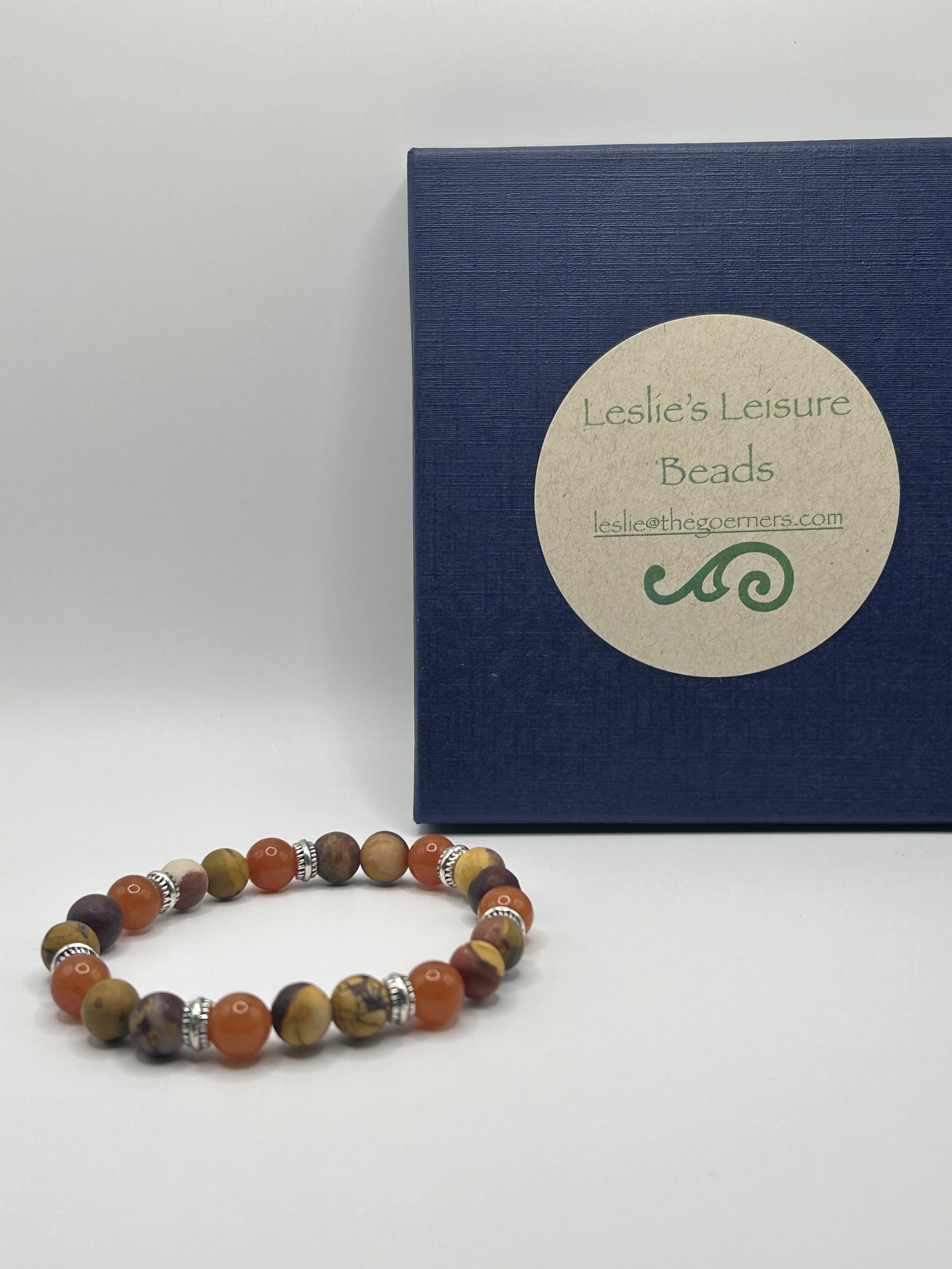 Mookaite & Orange Red Aventurine