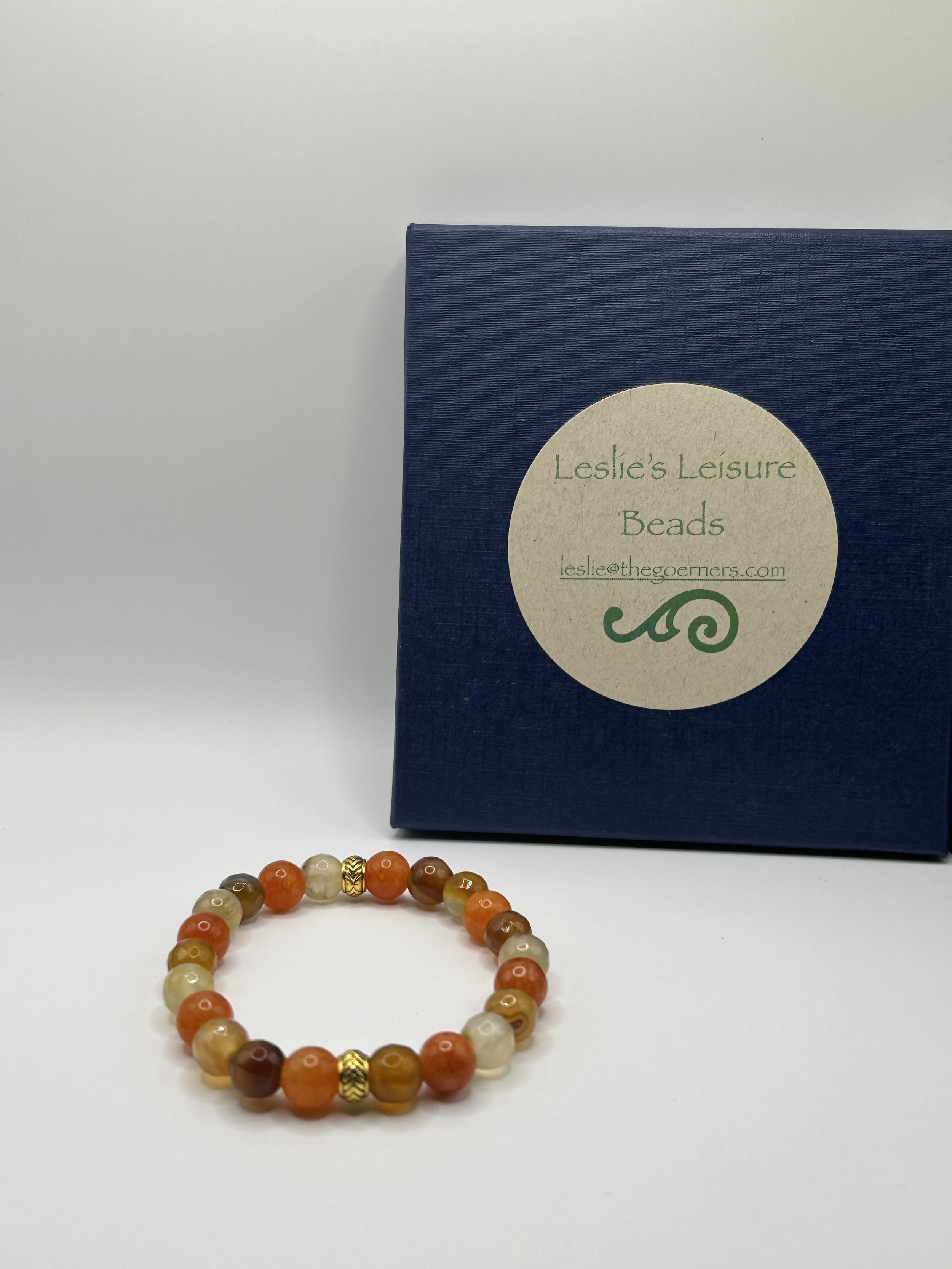 Orange Monlight Sandstone & Amber Agate
