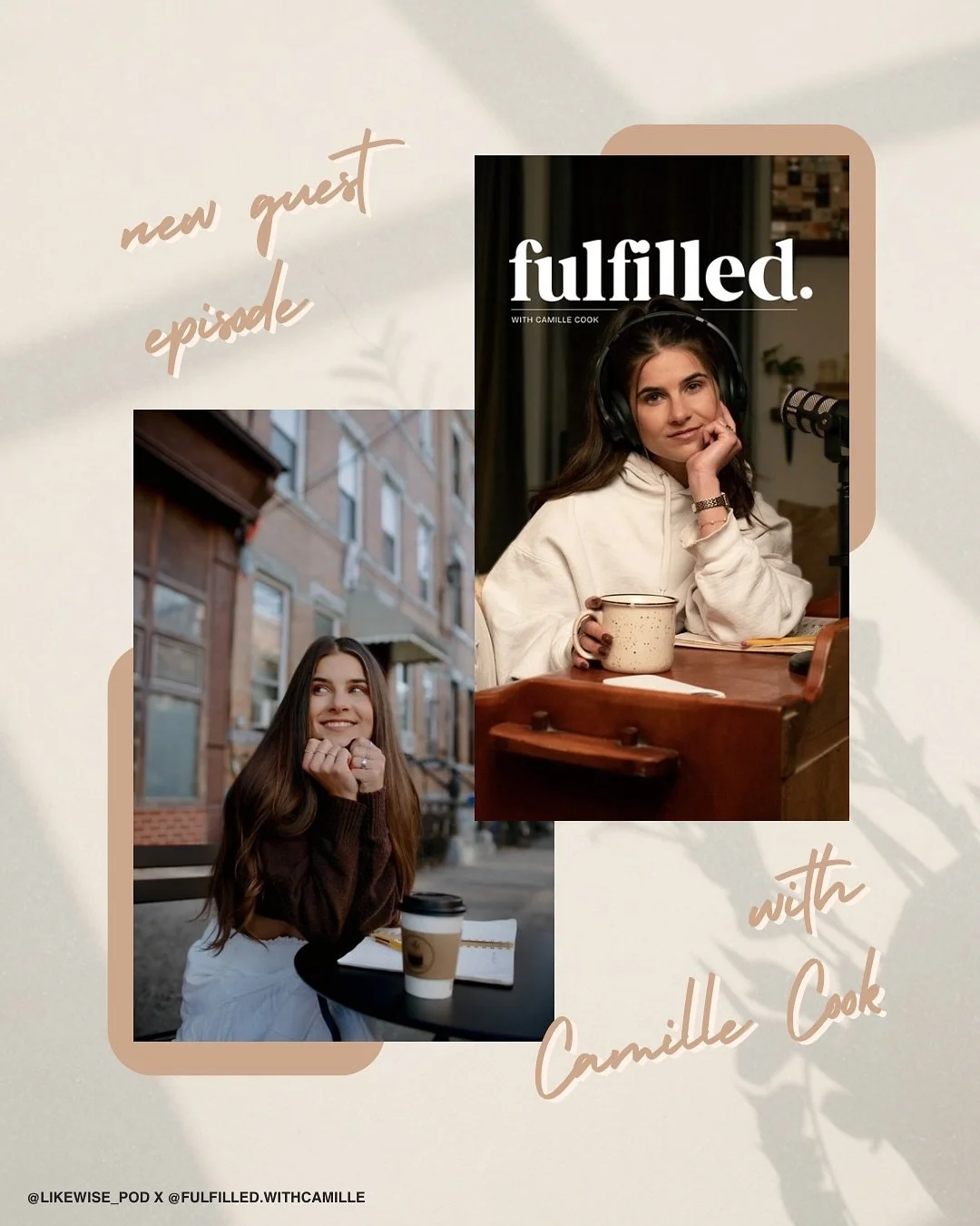 Ready to start feeling fulfilled? Look no further! 

We had the absolute pleasure of chatting with Camille of @fulfilled.withcamille for our final episode of March. We explore what it means to show up for yourself, set boundaries, and more! 

Showing