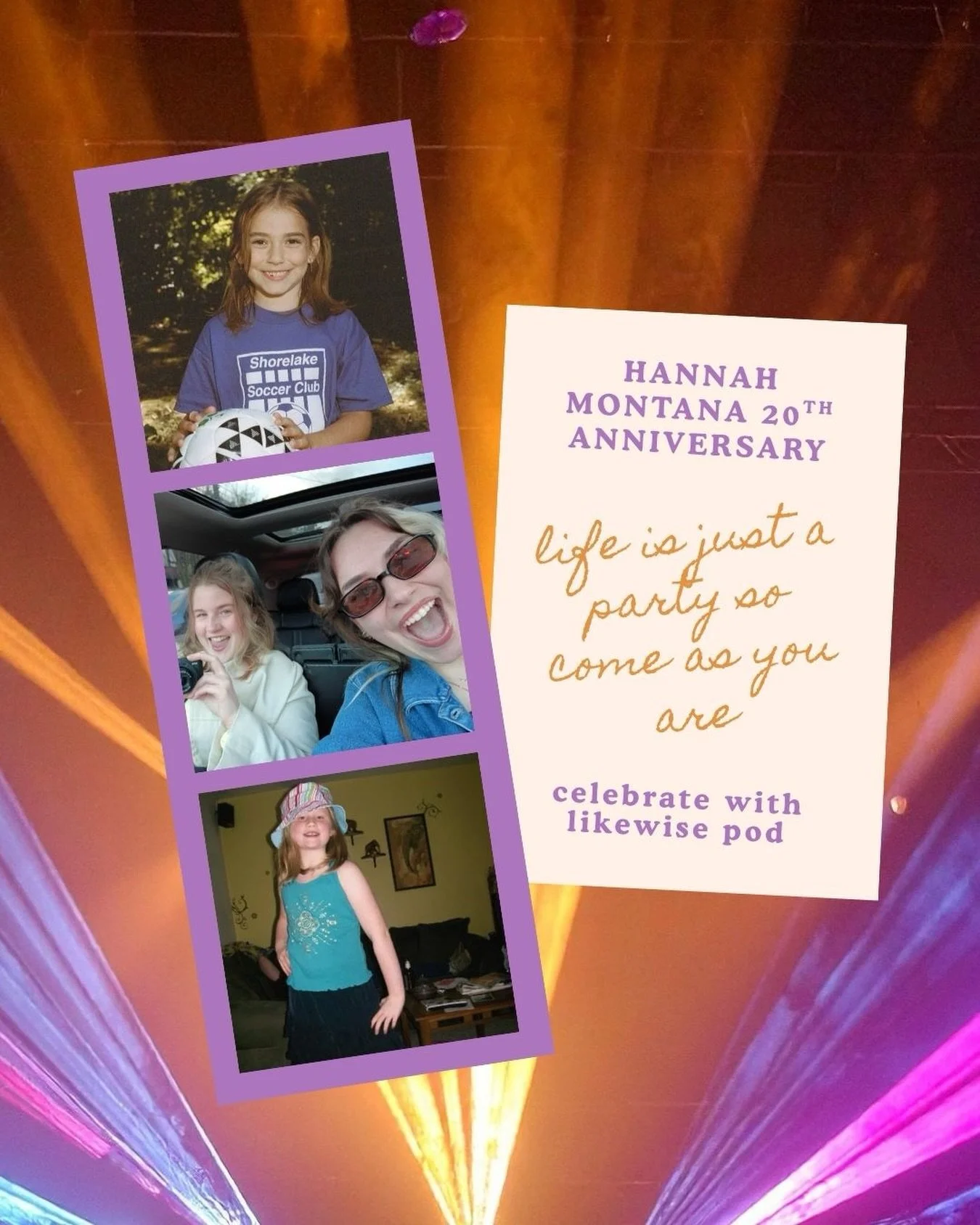This one is for younger us ✨🎤🪩 

The 20th anniversary of Hannah Montana this last week brought up all the nostalgic feels for us, we had to make it the theme of this week&rsquo;s episode. Listen now to find out our top favorite Hannah songs, what c
