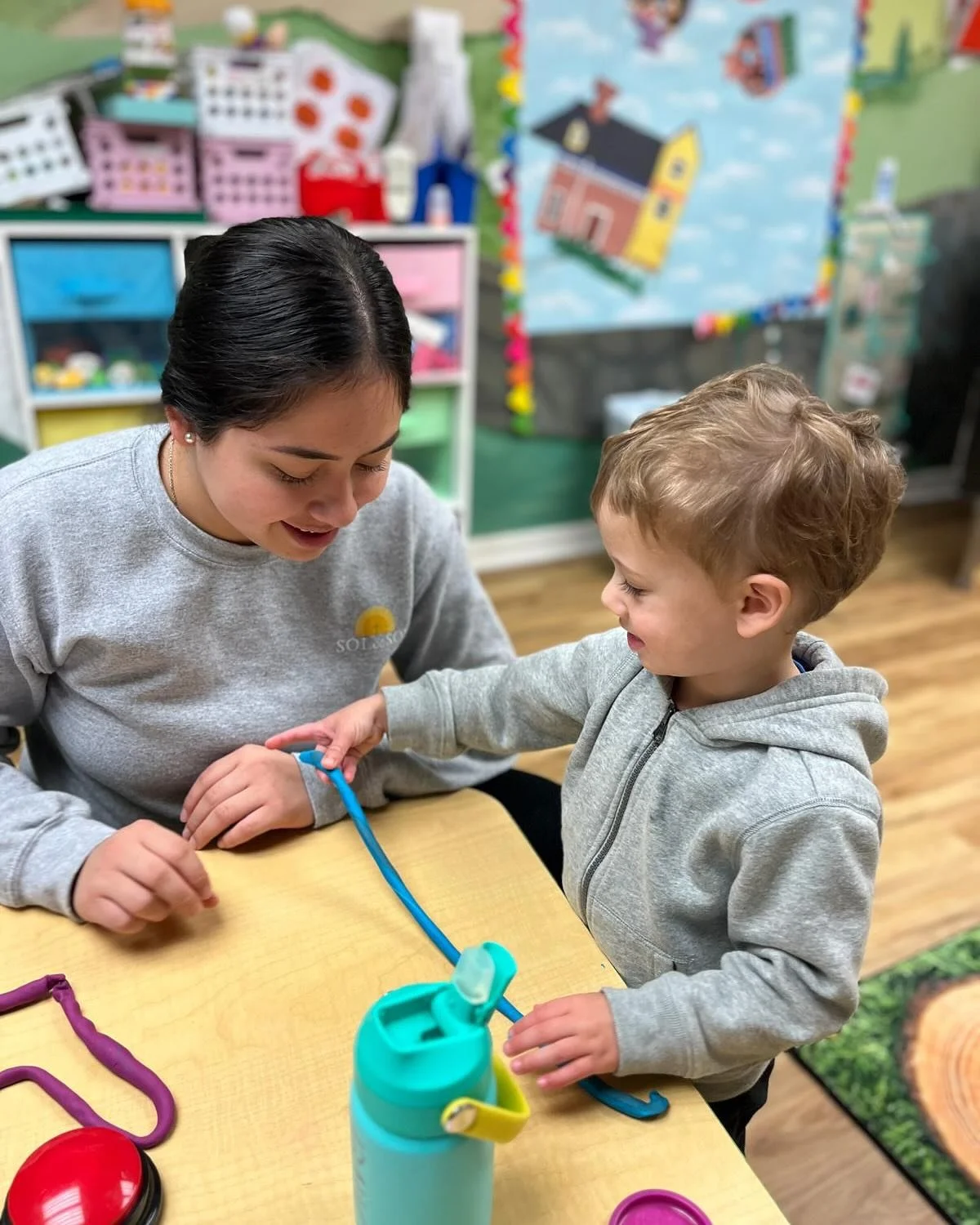 teachers work with students in a safe, hands on environment. Native Spanish speakers interact with students in Spanish.