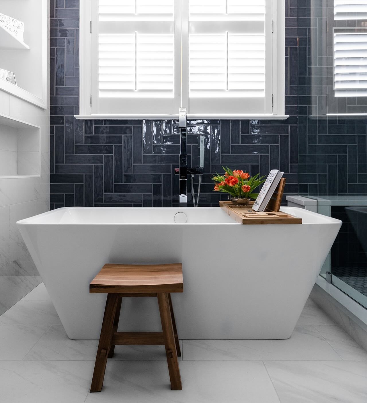 A space designed to start your day with calm and confidence

.
.
.
#CharlotteInteriorDesign #CharlotteInteriorDesigner #RemodelBathroomDesign #LuxuryBathroom #HomeDecor #DesignDetails #BathroomRenovation  #SpaAtHome #BathroomMakeover #BathroomEnvy