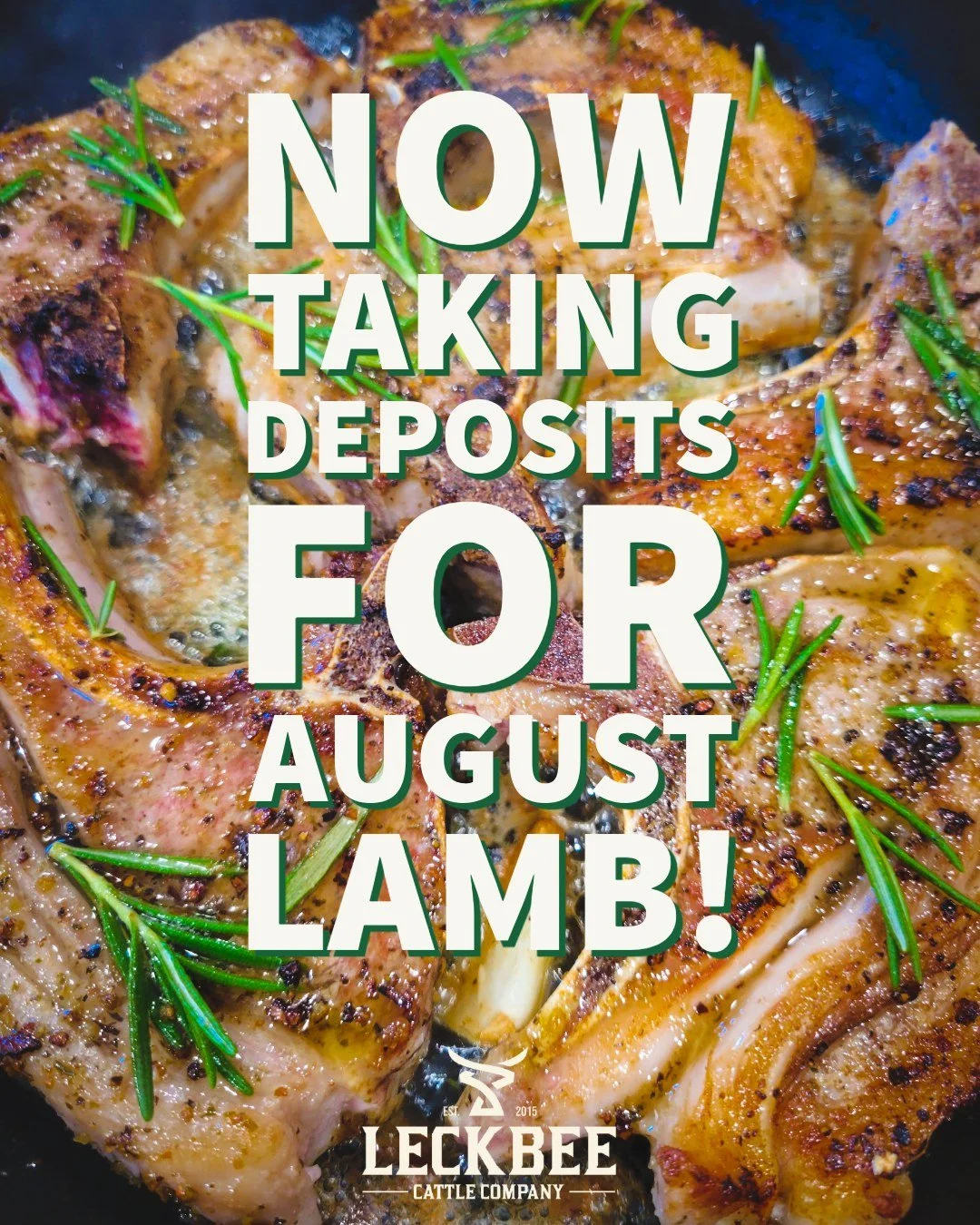 August lamb is officially on the books 🐑
We&rsquo;re now taking deposits&mdash;quantities are limited and once they&rsquo;re gone, they&rsquo;re gone!
Claim yours today 👉 Link in bio