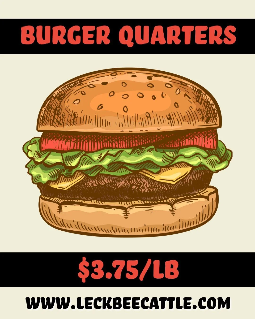 Running low on ground beef?
A burger quarter keeps the freezer full and dinner simple! 🍔
👉 Order yours today: Link in Bio