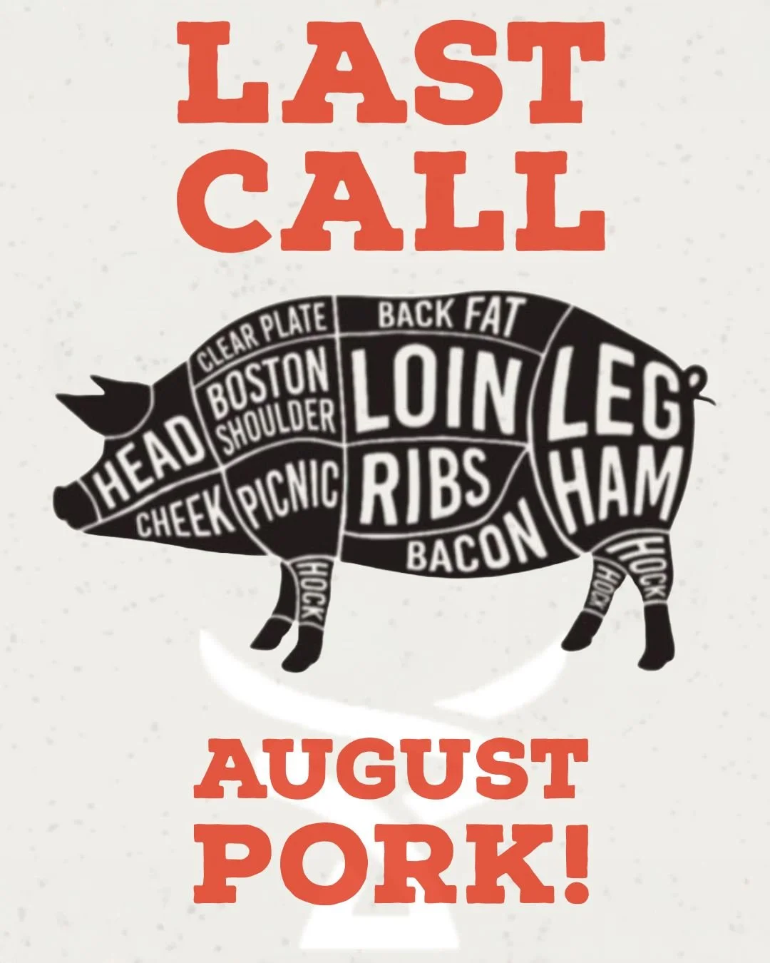 🚨 One share left!

We're down to the final Half Pork for August. Custom cut, locally raised, and headed to the butcher soon.

Claim the last one through the link in our bio.