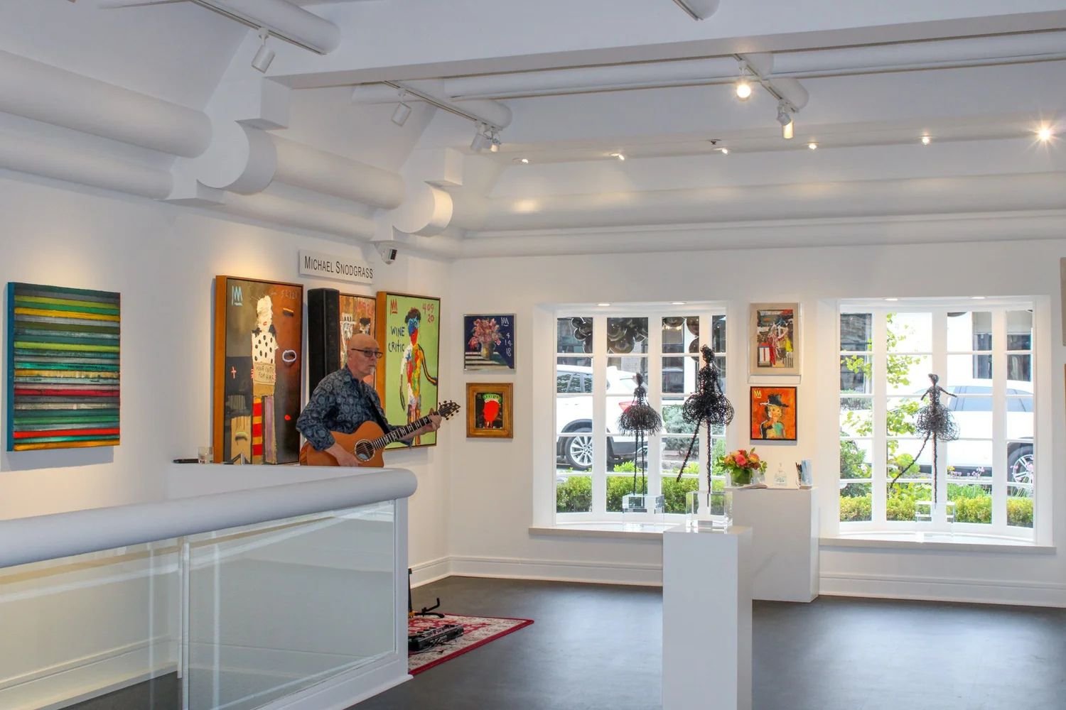 Exclusive art event and private reception at Monica Graham Fine Art in Carmel-by-the-Sea, featuring curated contemporary works and strategic advisory insights for modern collectors.