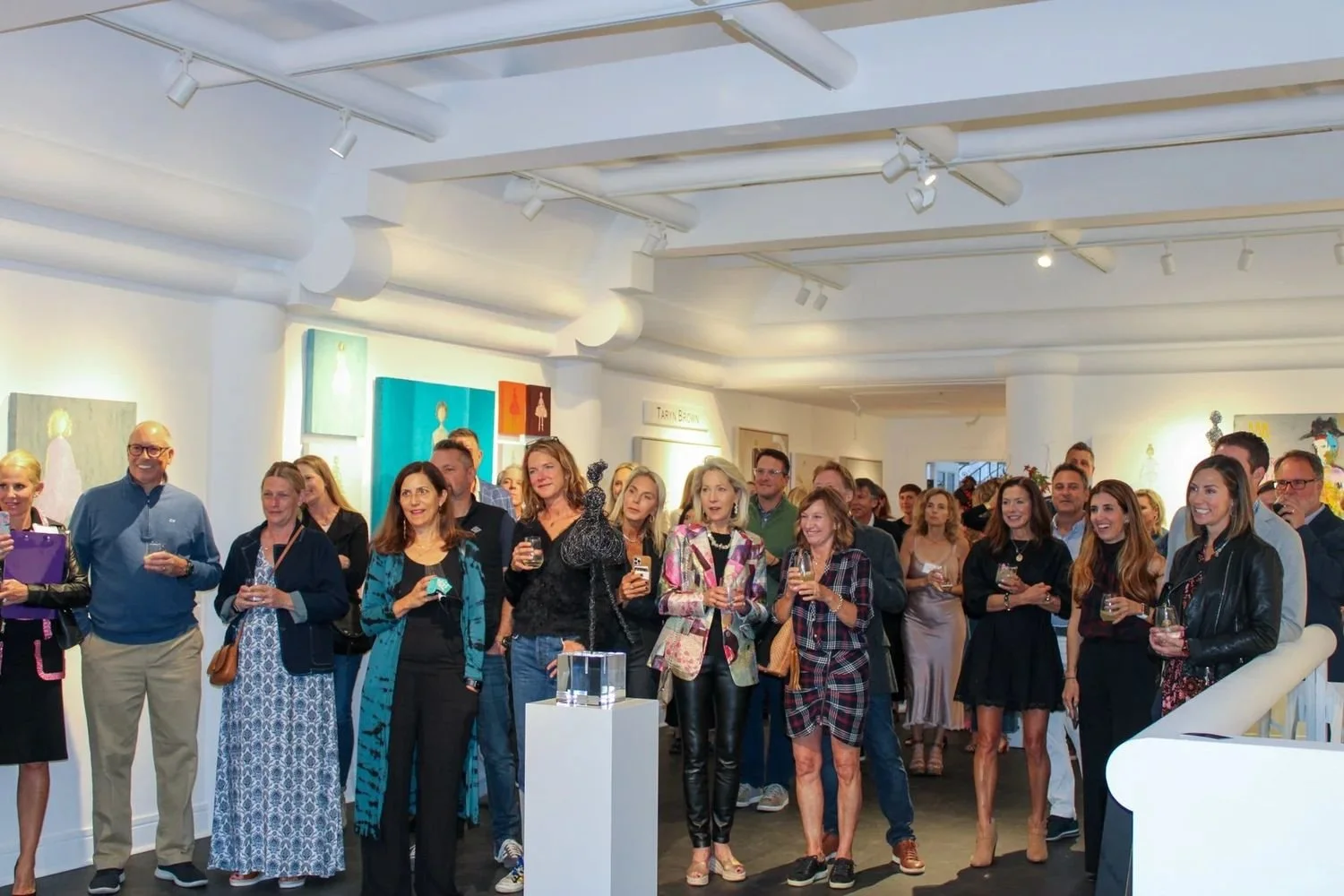 Exclusive art event and private reception at Monica Graham Fine Art in Carmel-by-the-Sea, featuring curated contemporary works and strategic advisory insights for modern collectors.