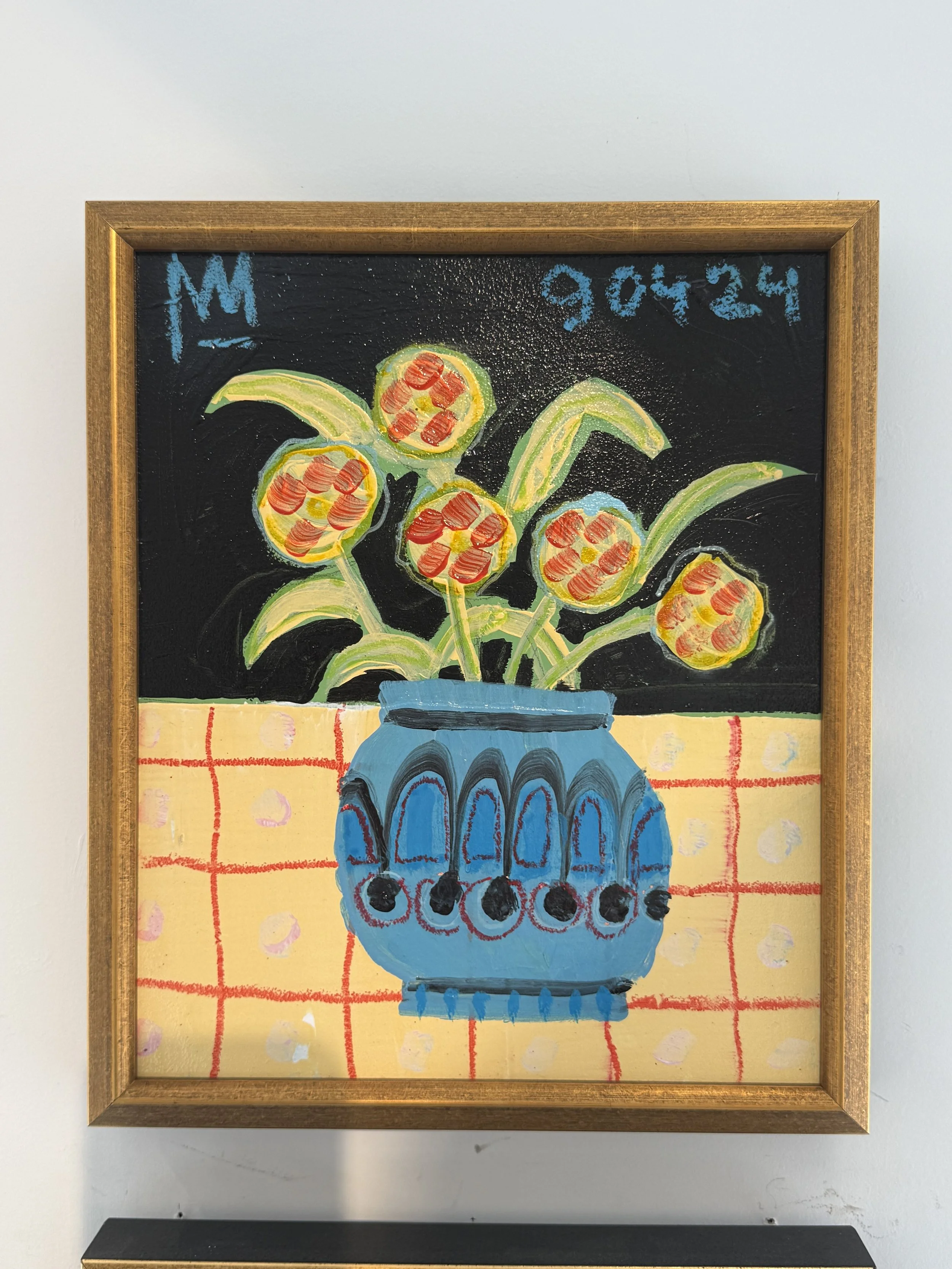  AVAILABLE
  Michael Snodgrass
  "Blue Vase"
  12x10 framed
  acrylic oil on board
  $1600