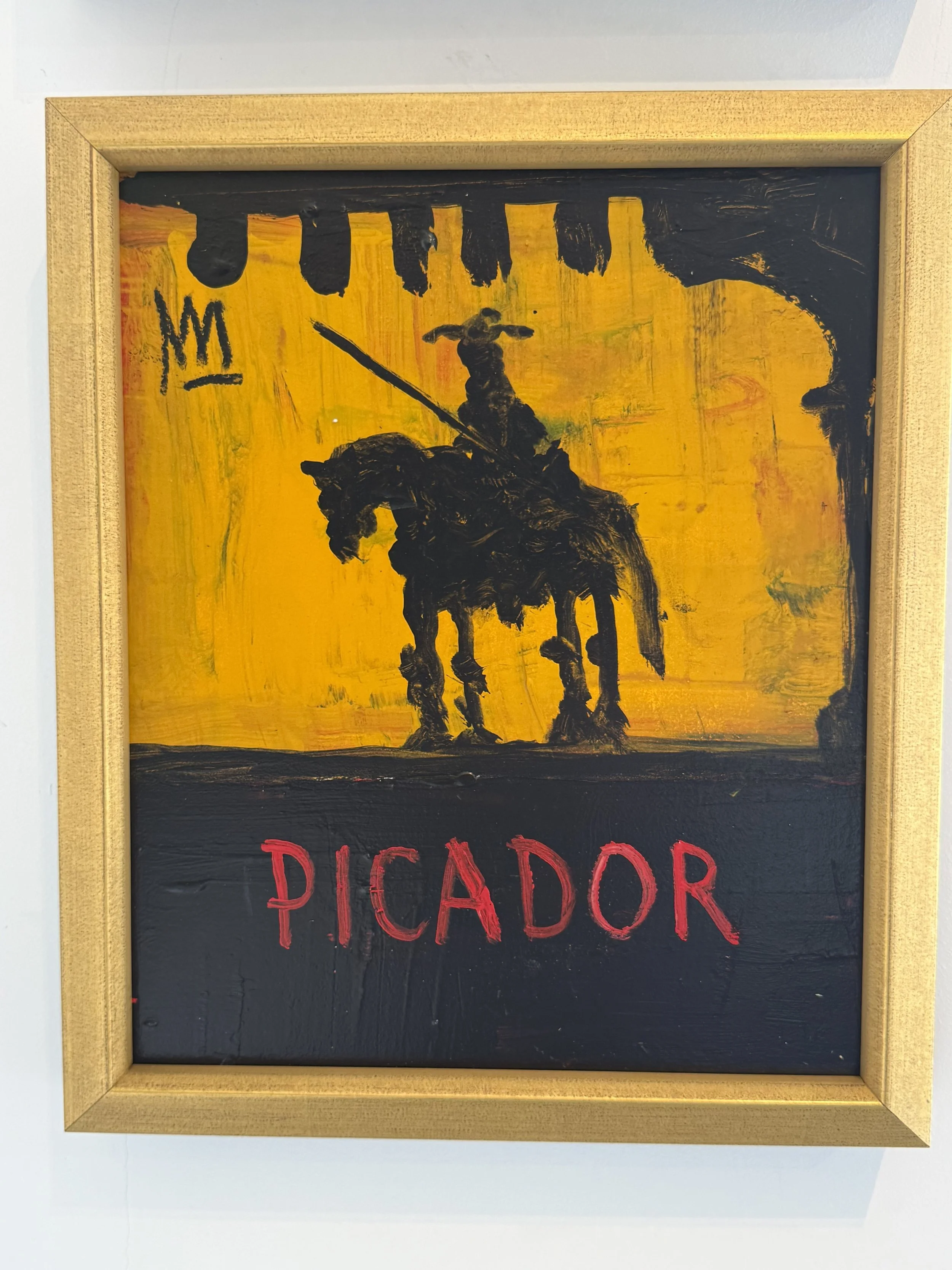   AVAILABLE
  Michael Snodgrass
  "Picador 8"
  12x10 framed
  acrylic oil on board
  $1600