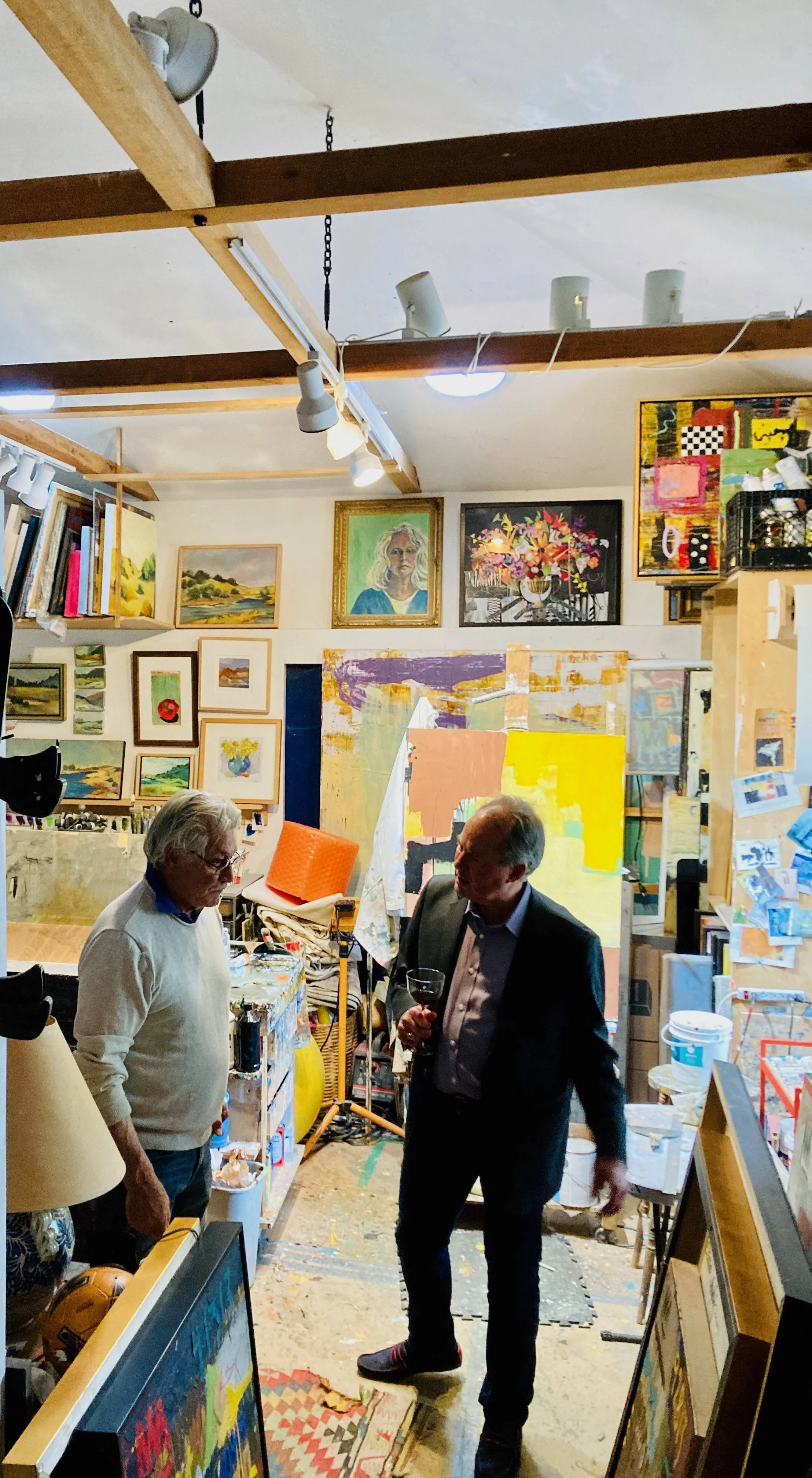Exclusive art event and private reception at Monica Graham Fine Art in Carmel-by-the-Sea, featuring curated contemporary works and strategic advisory insights for modern collectors.