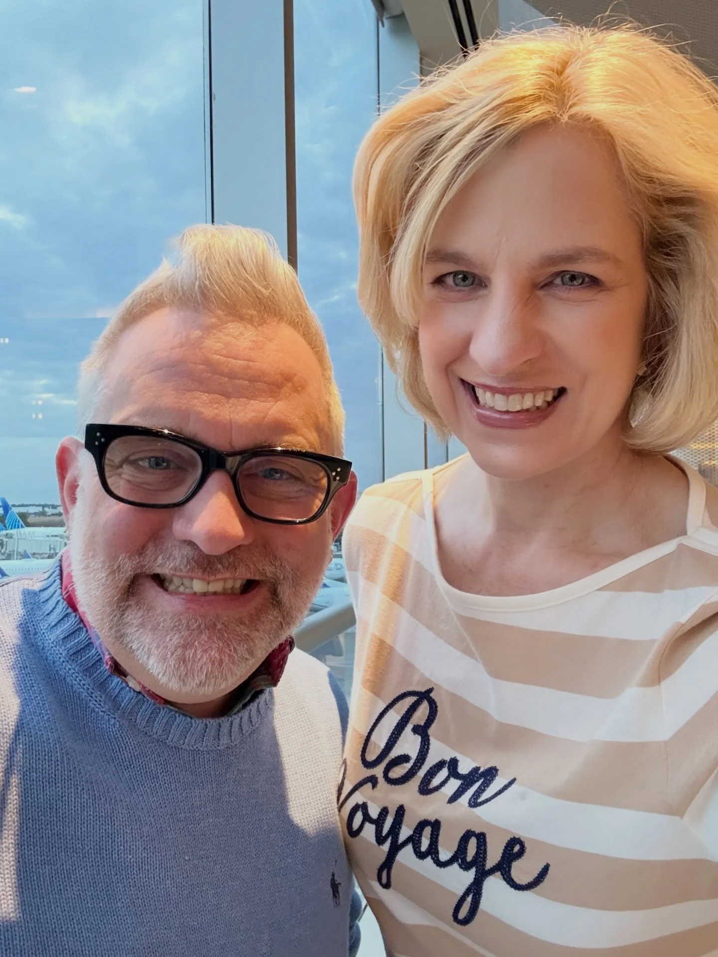 Adventure awaits! ✈️❤️ Marc and I are Frankfurt bound&mdash;can&rsquo;t wait to see friends and family in the Saarland. 🇩🇪