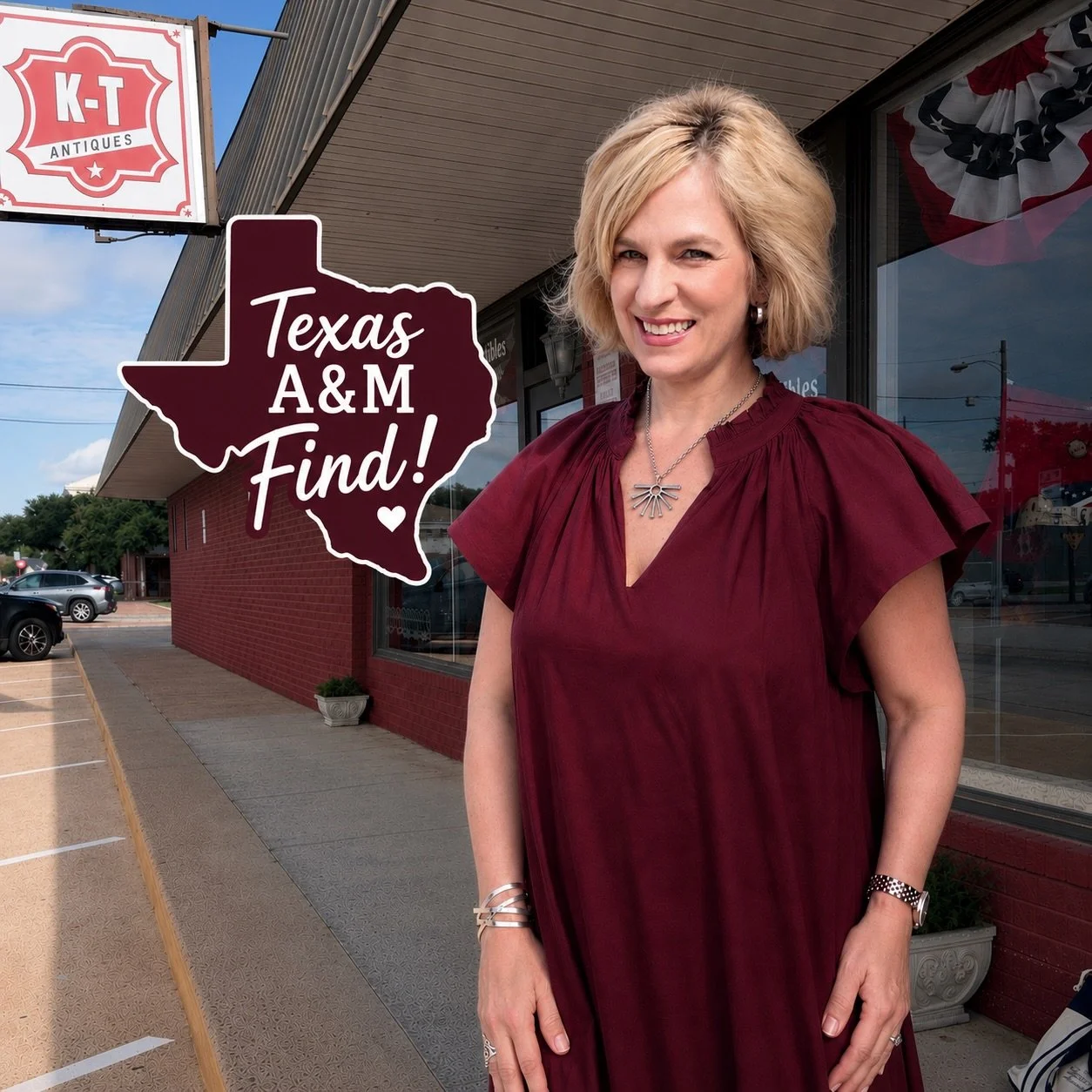 Calling all Aggies! 👍🏻
I just found a fascinating piece of Texas A&amp;M history at the new KT Antiques Annex.
These Mid-Century dining hall tables are attributed to Heywood-Wakefield, one of America&rsquo;s most influential furniture manufacturers