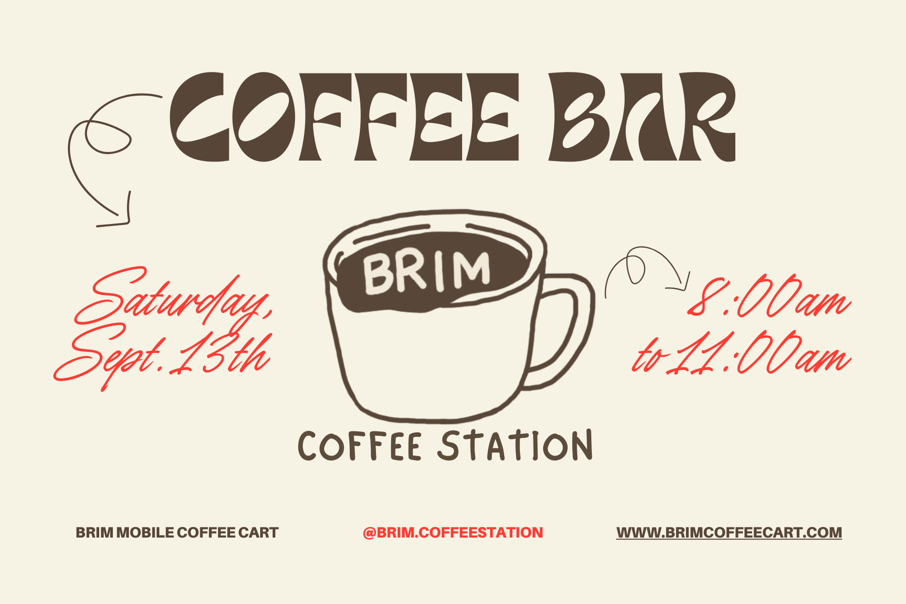 Brim Mobile Coffee Bar Comes to La Forme
