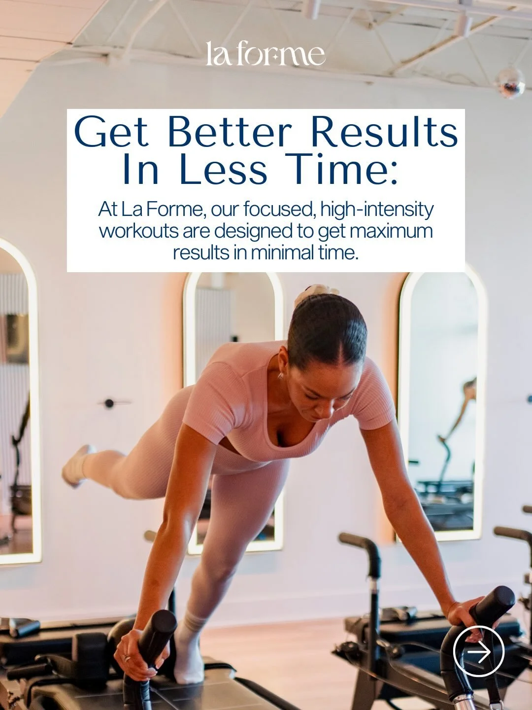 You juggle everything. Work, family, that never-ending to-do list. The last thing you need is a workout that adds stress to your life.

What if fitness could actually energize you instead of drain you? What if 45 minutes could make everything else fe